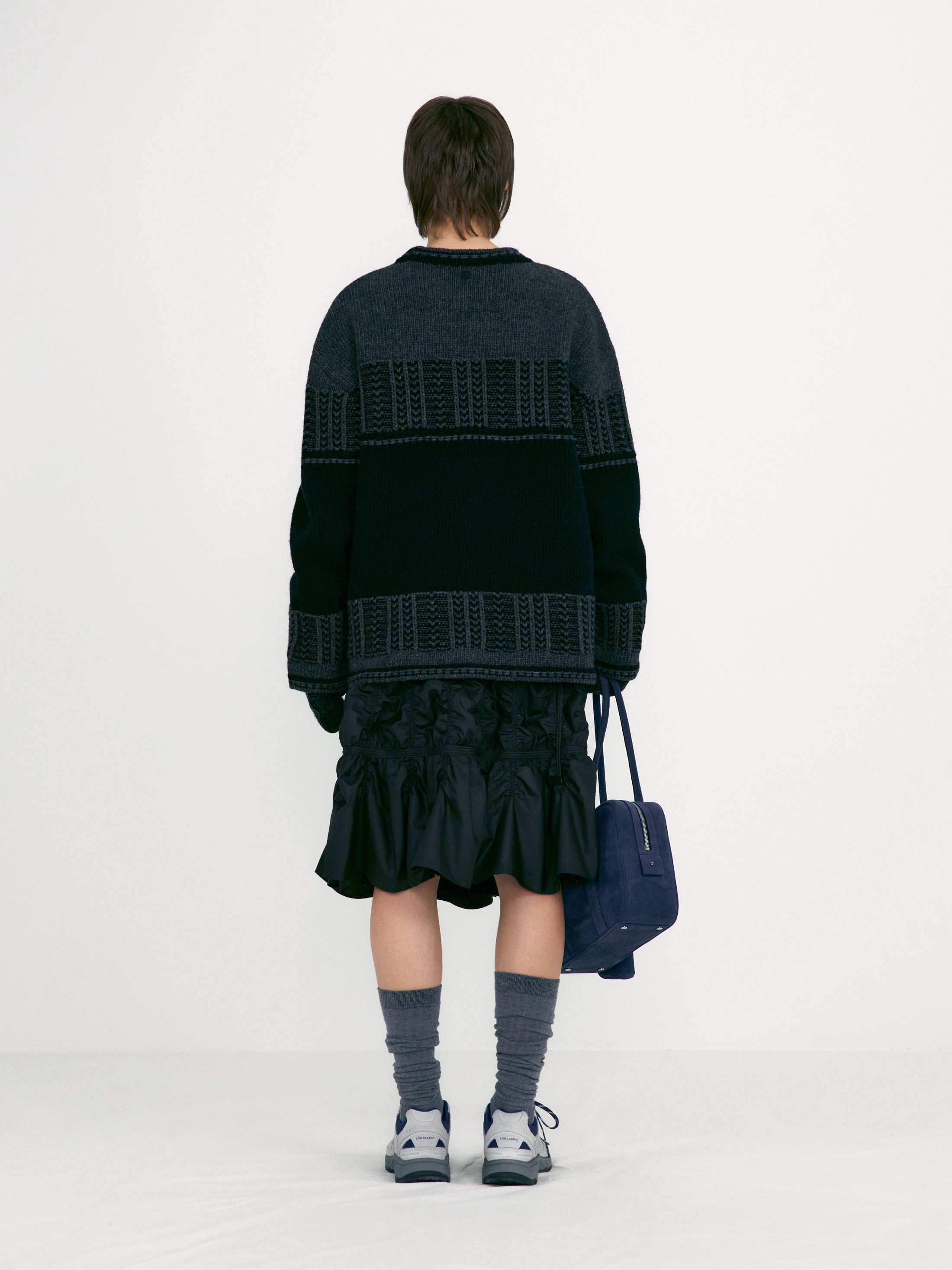 [low_classic] Jacquard Knit Sweater
Charcoal