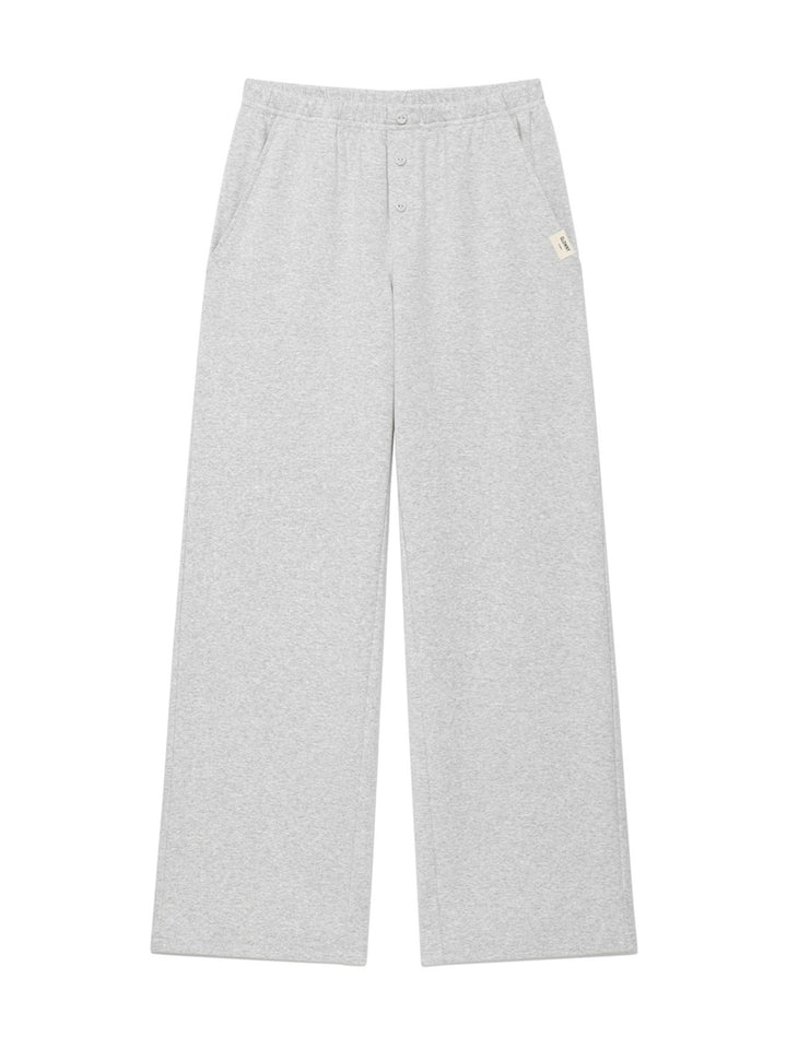 GLOWNY G Button Fly Pants (Melange Gray)