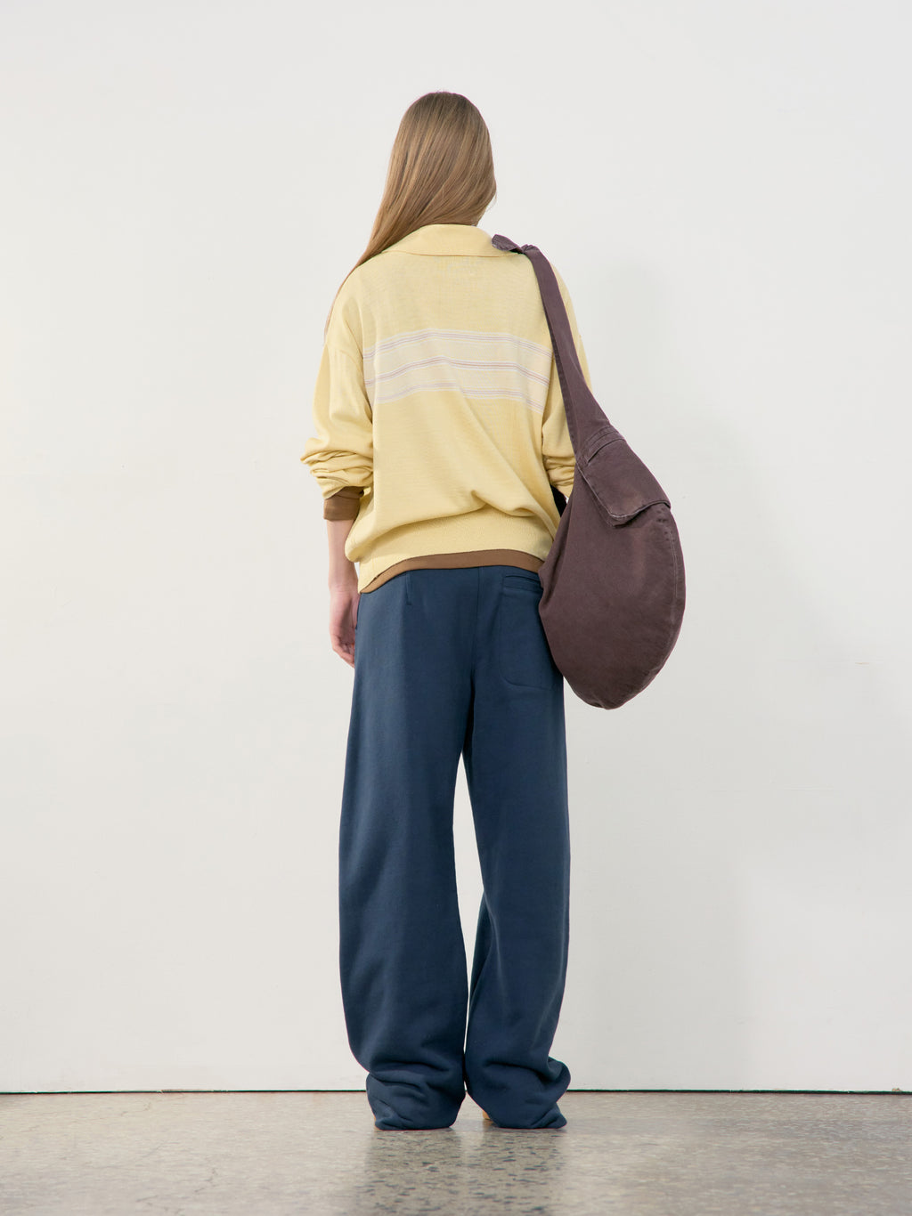 Low Classic Jersey Cocoon Fit Pants Blue Green