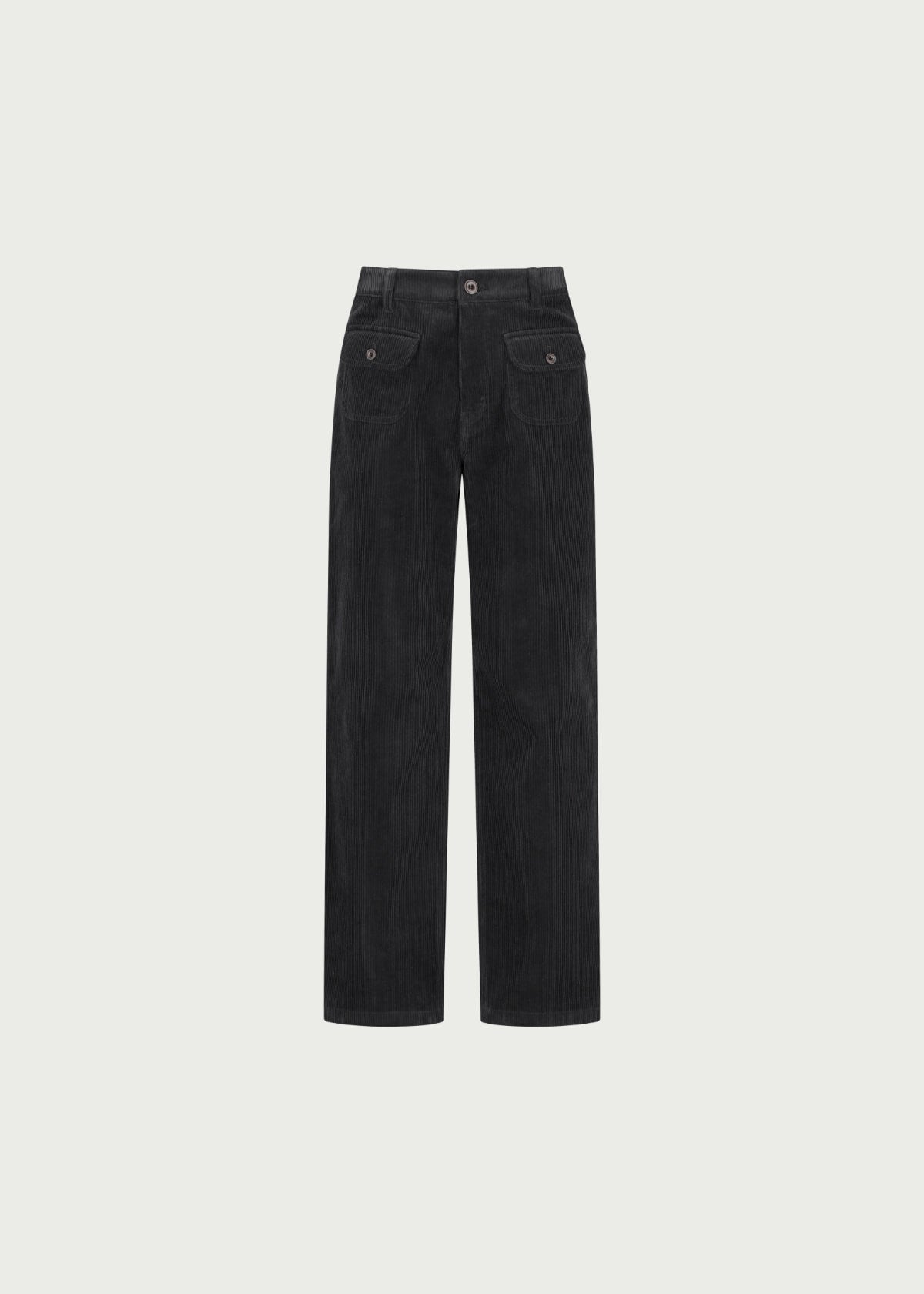 Depound corduroy pocket pants - charcoal
