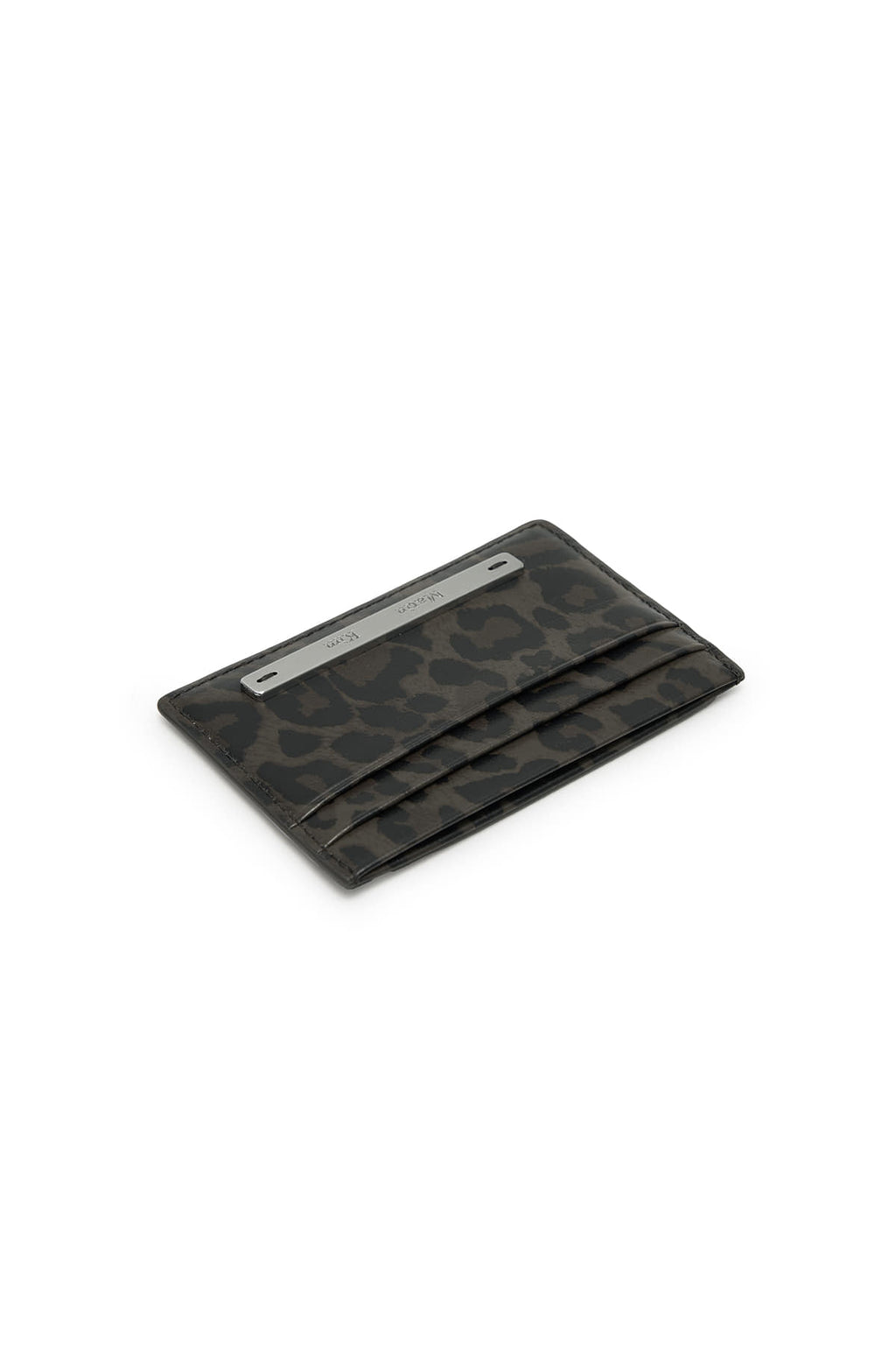 Matinkim Leopard Vintage Card Wallet IN Charcoal