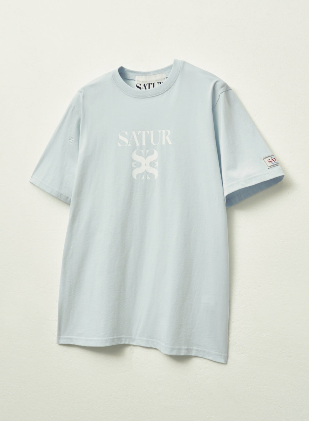 [satur] Classic Logo T-Shirt - Ice Blue