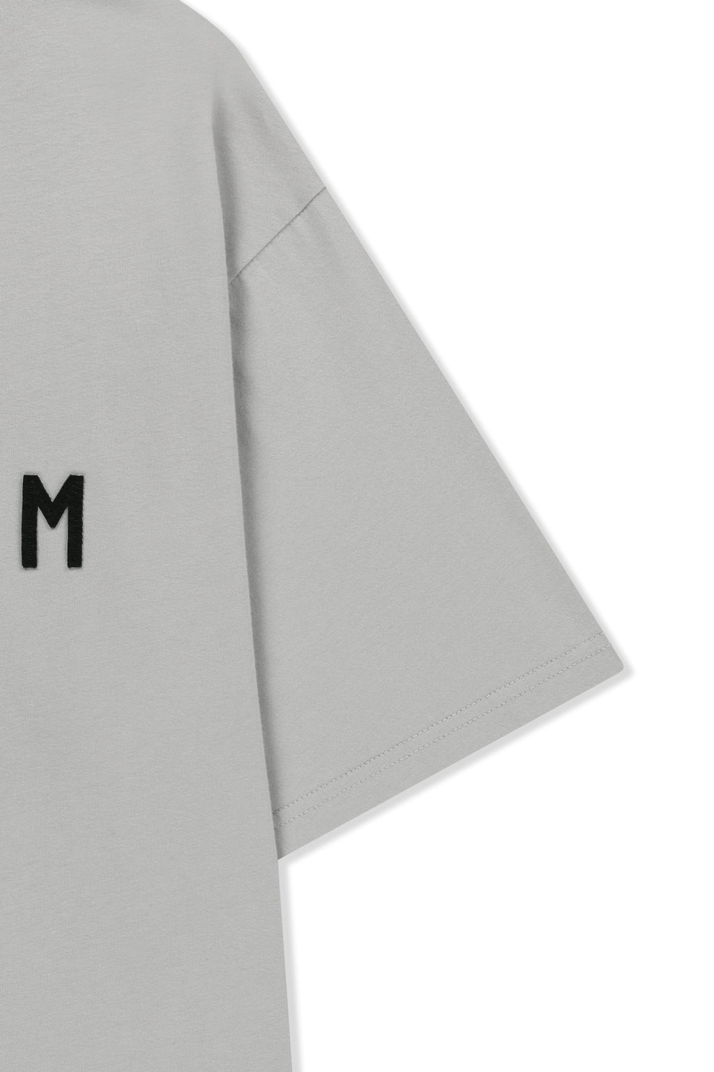 Matinkim Applique Felt Logo Top For Men IN Grey