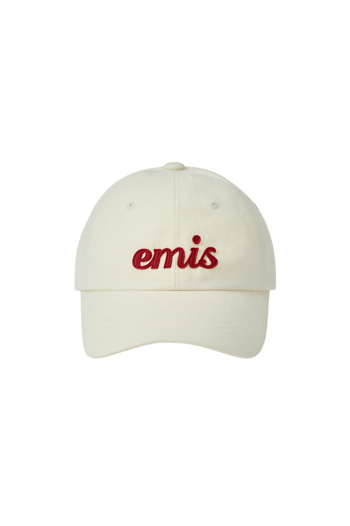 Emis Applique Ball Cap-Cream