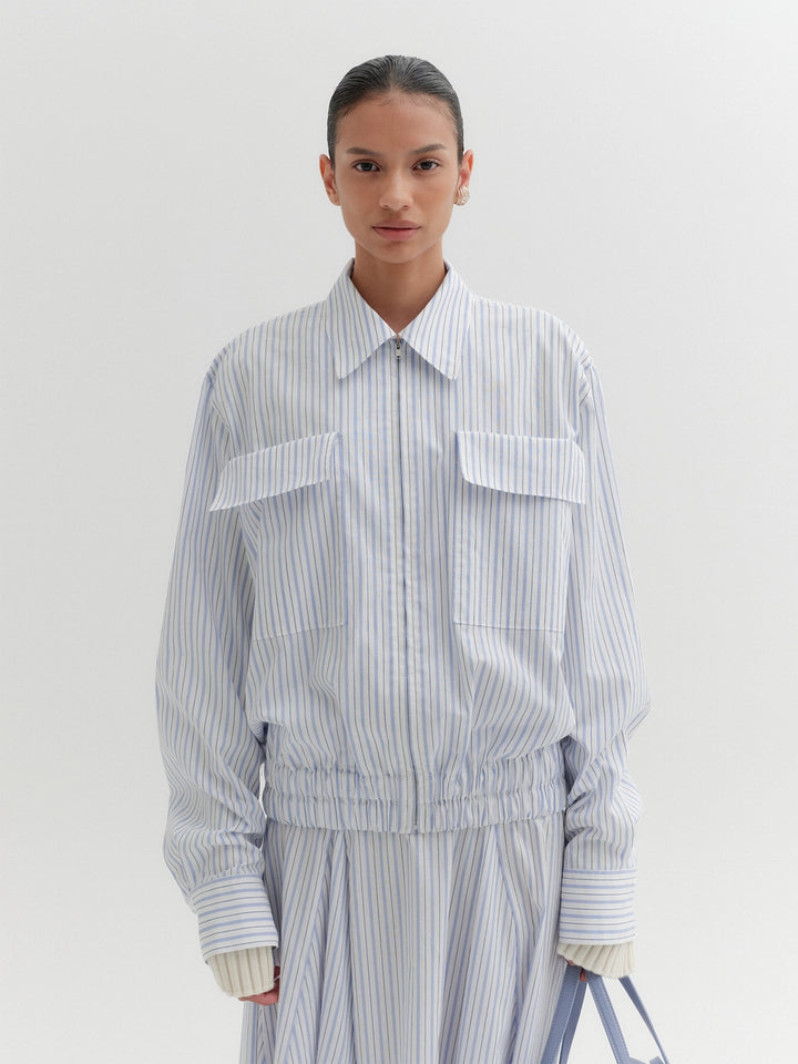 EENK Two Pocket Bomber Jacket - Sky Blue