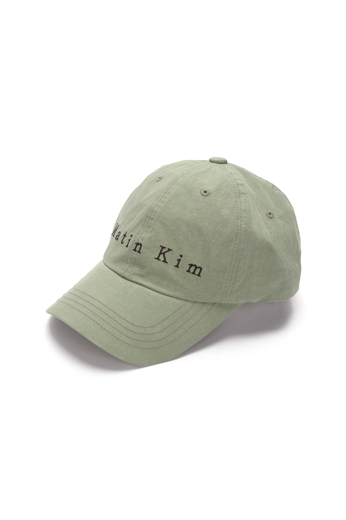 [matinkim] MATIN TYPO BALL CAP IN LIGHT KHAKI