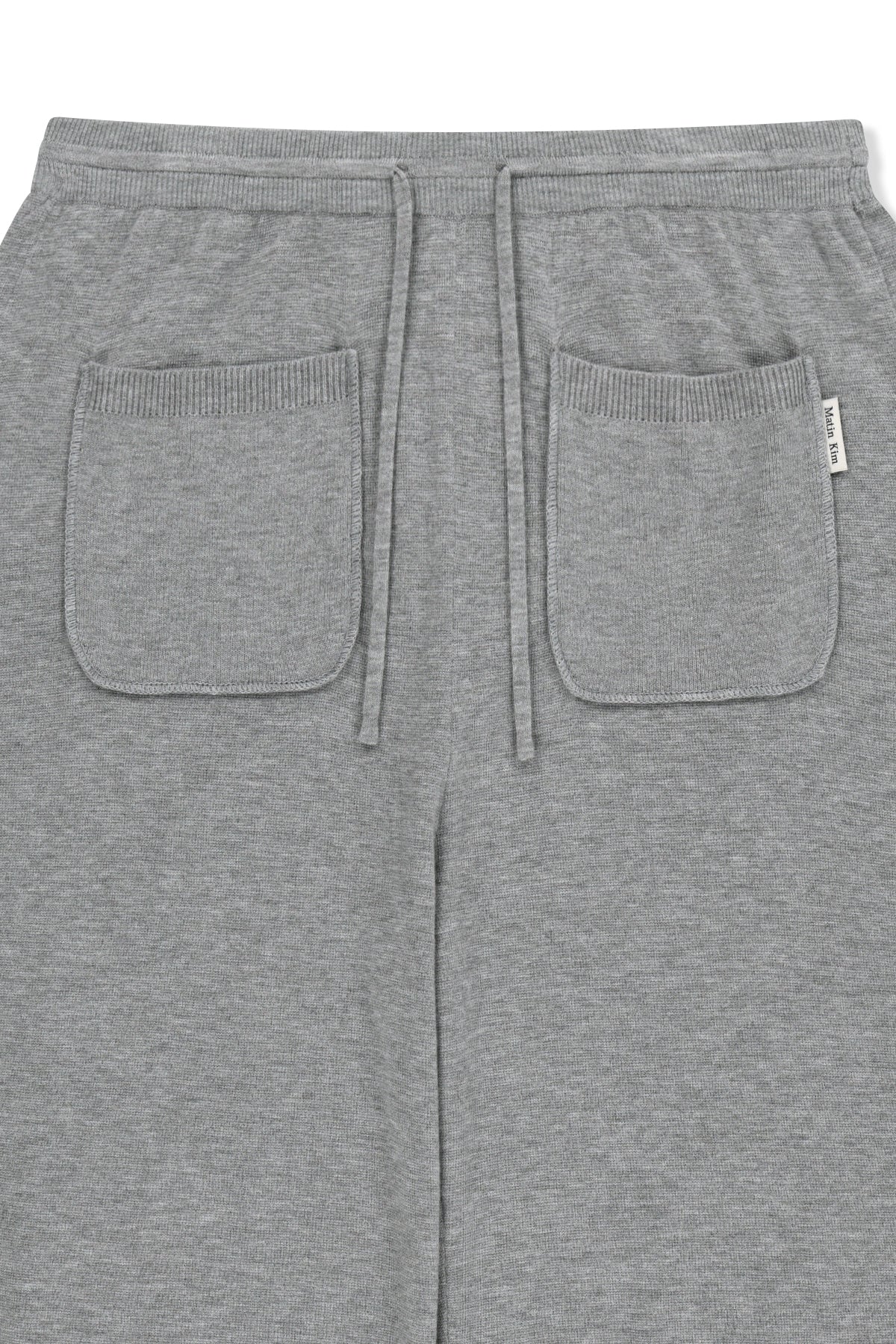 Matinkim Leg Warmer Knit Jogger Pants IN Grey