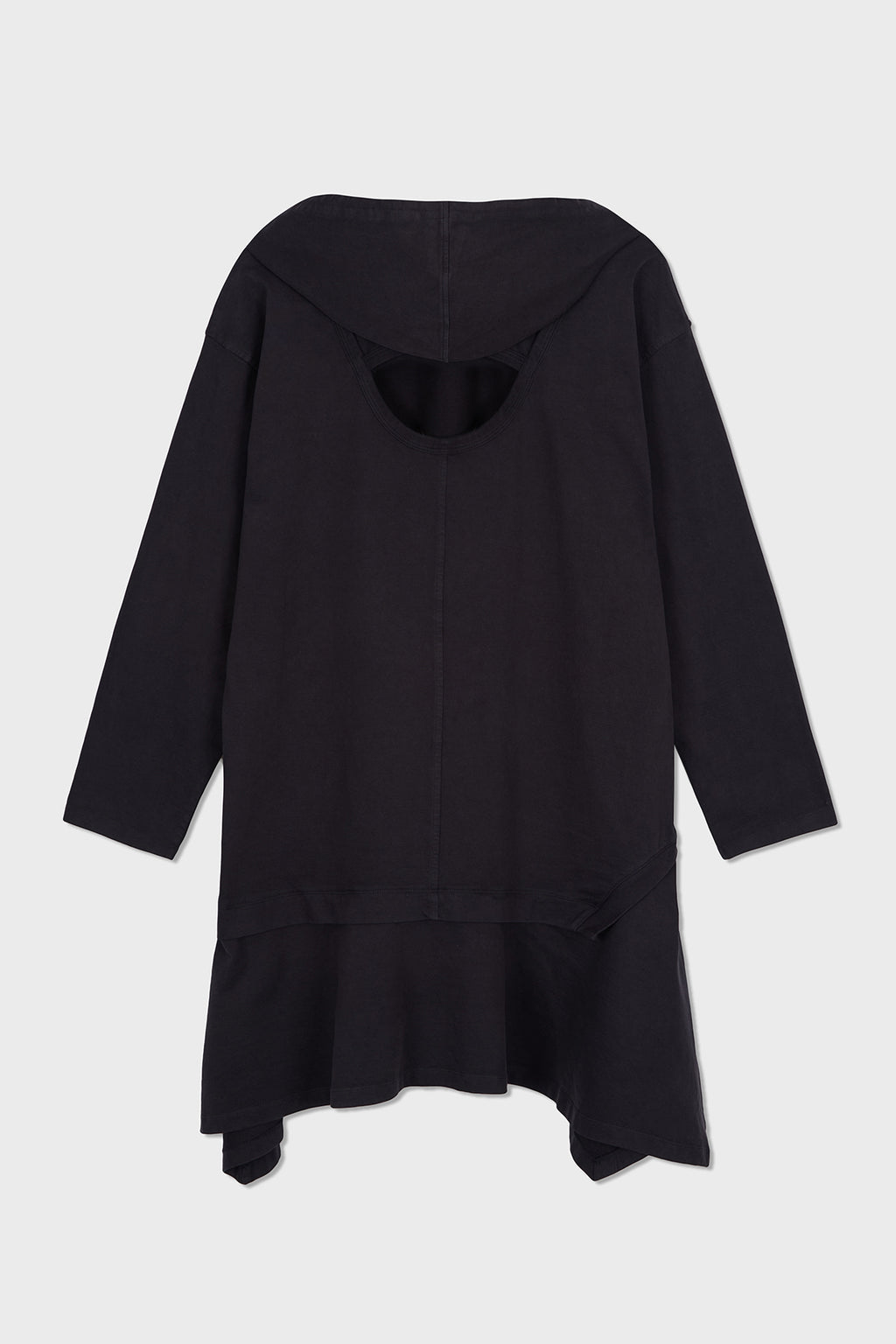 Matinkim Matin Kim Back Open Hoody Jersey Dress IN Charcoal