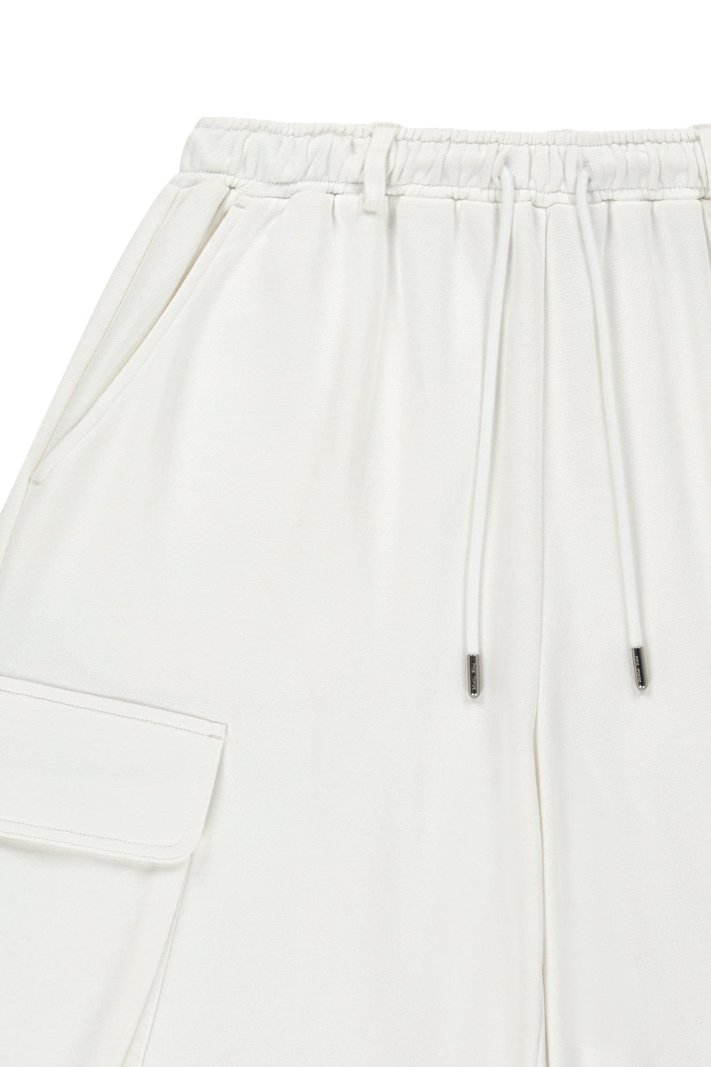 Matinkim Terry Utility Pocket Bermuda Pants IN White