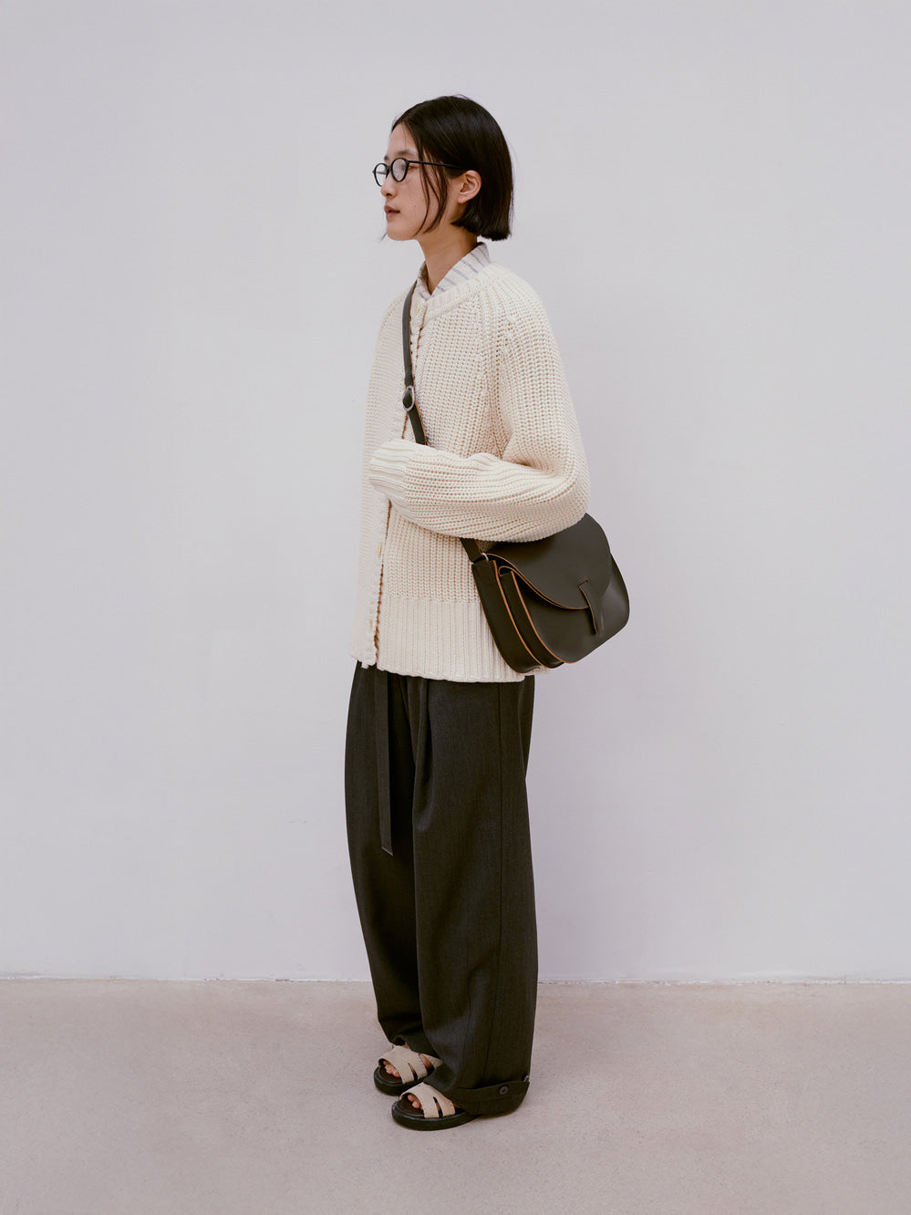 [low_classic] Chunky Rib Cardigan
Cream