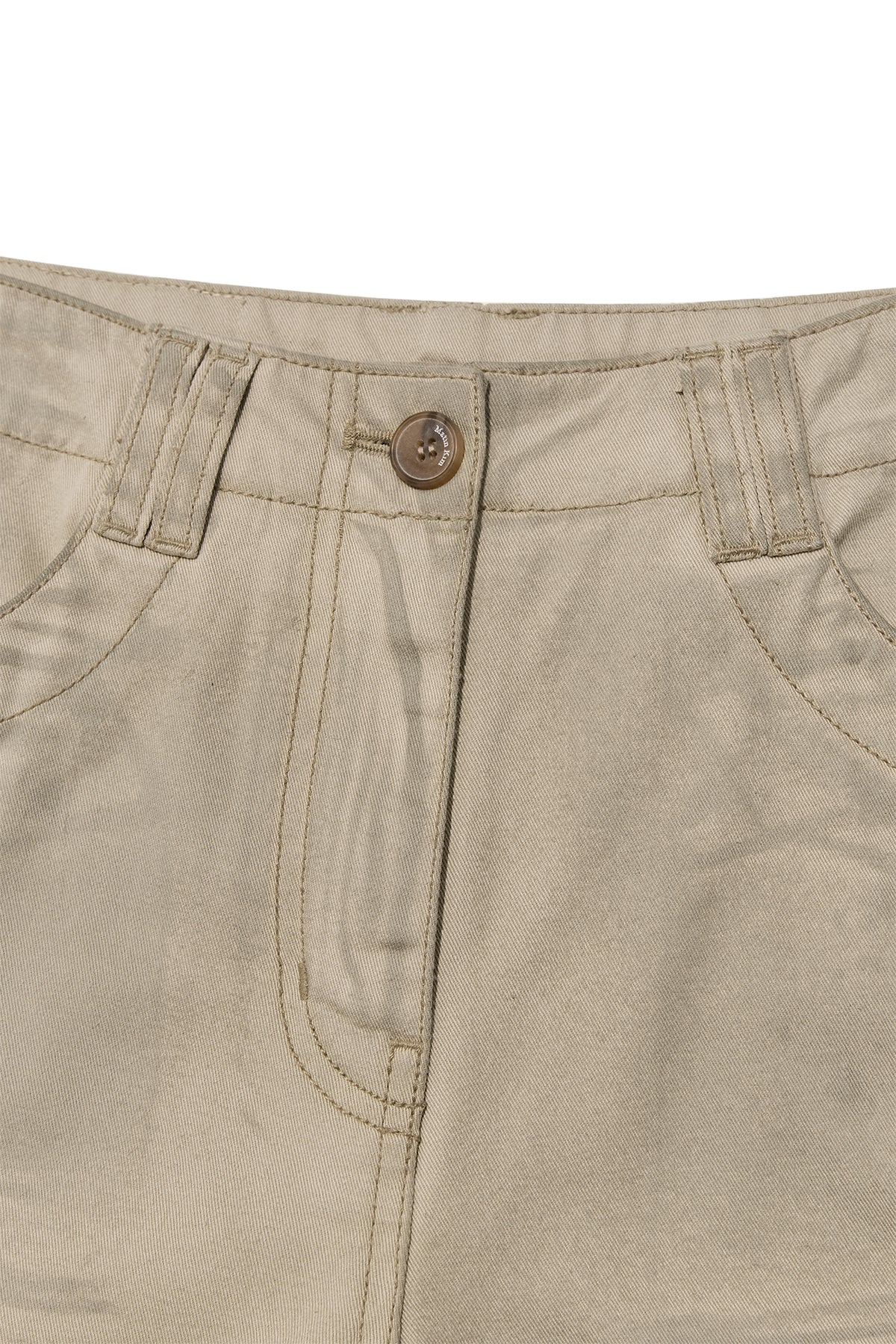 [matinkim] WASHED COTTON CARGO PANTS IN BEIGE