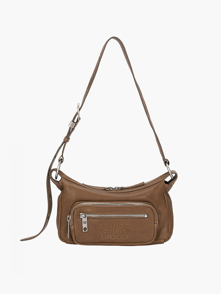Margesherwood Outpocket Hobo Mini vintage camel washed nappa