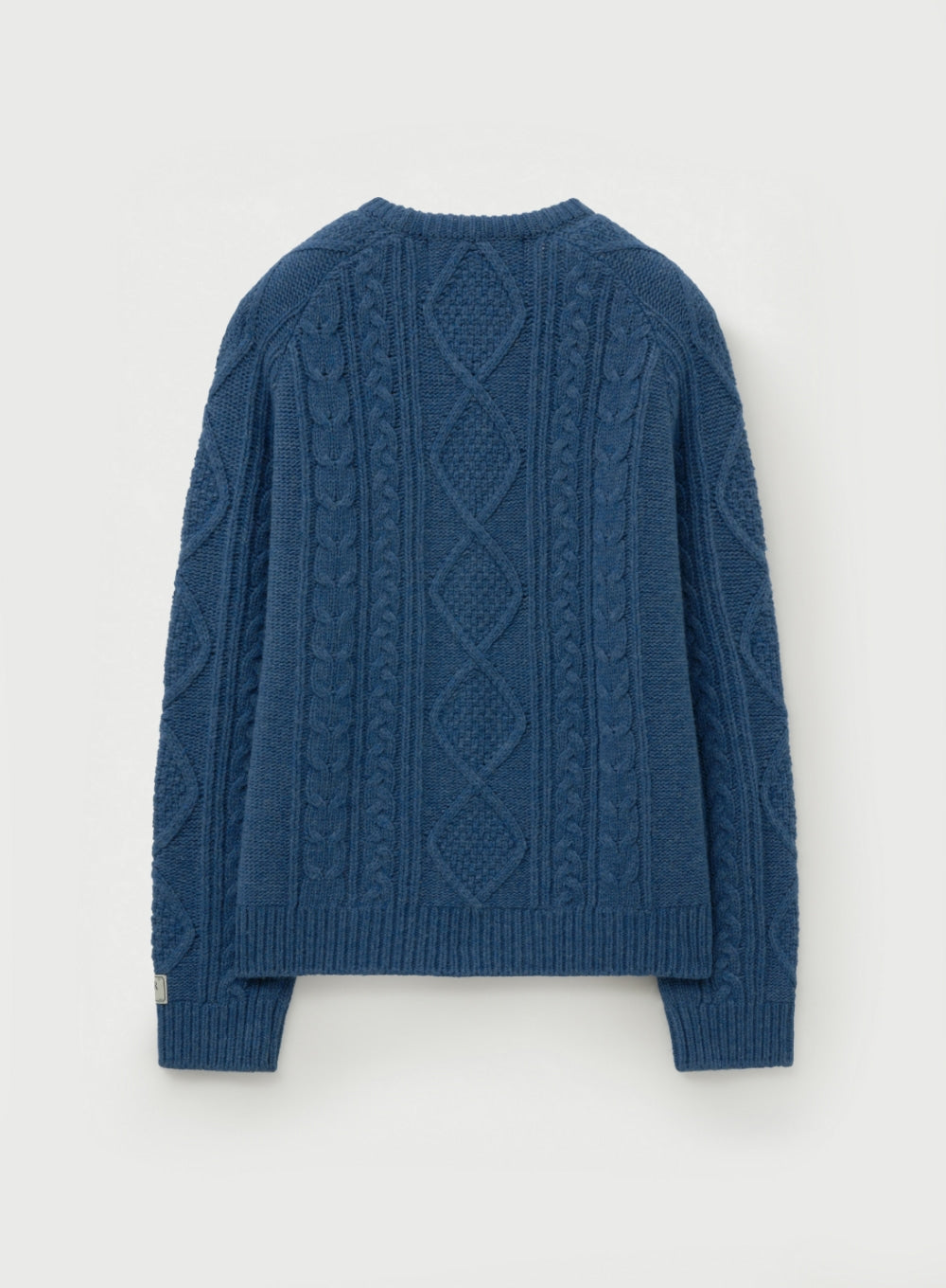 [satur] Big Cable Fisherman Pullover Knit - Blue