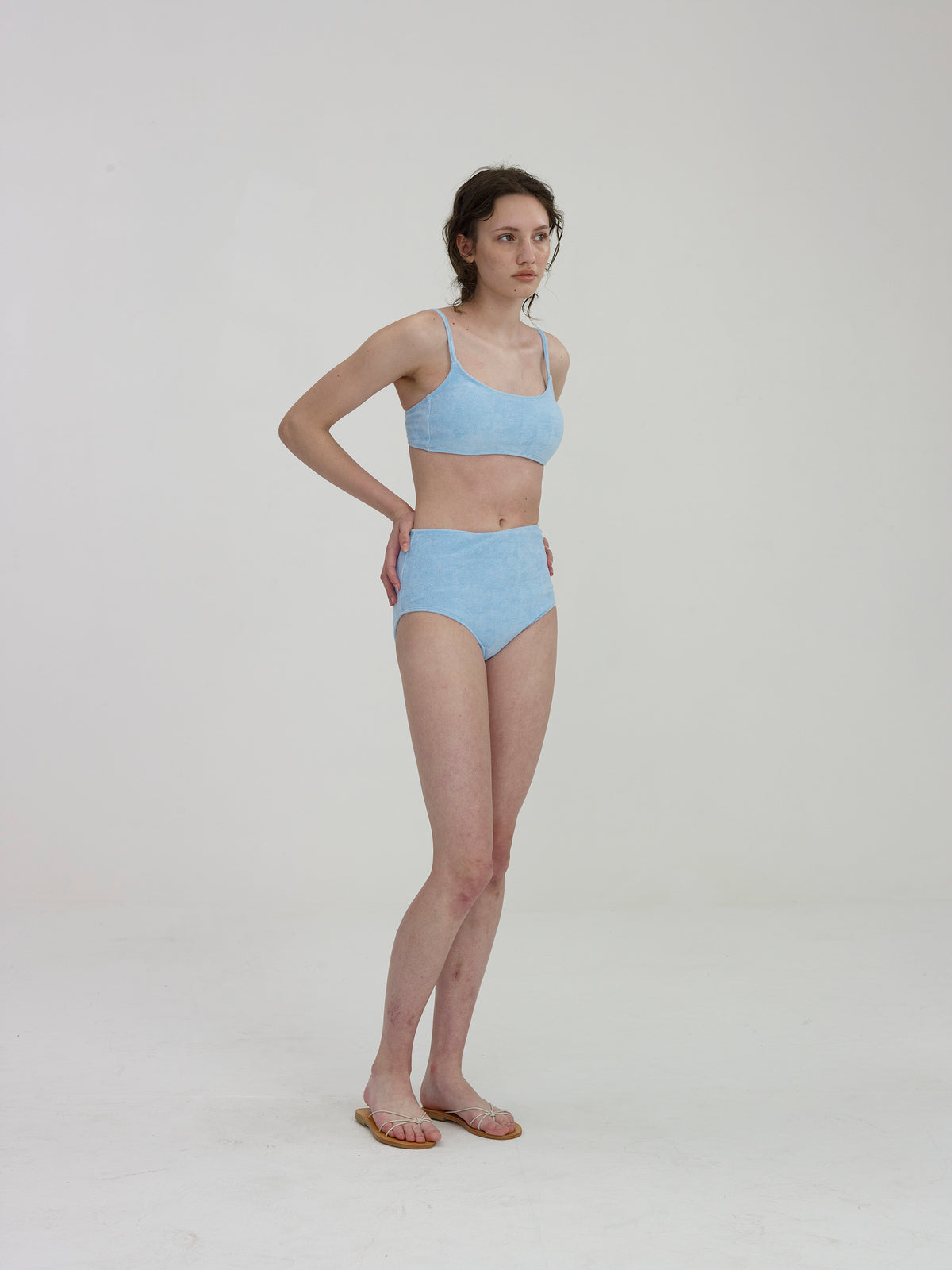 Nothing Written Terry cotton bikini (Blue)