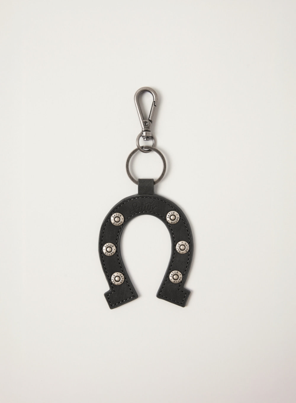 Satur Horseshoe Keyring - Charcoal