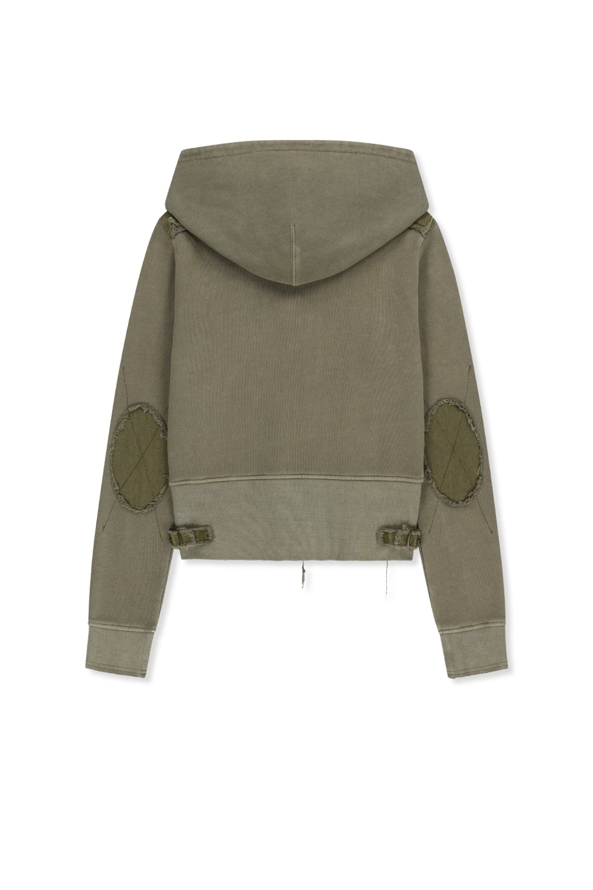 Matinkim Faded Washed Hoody Zip UP IN Khaki
