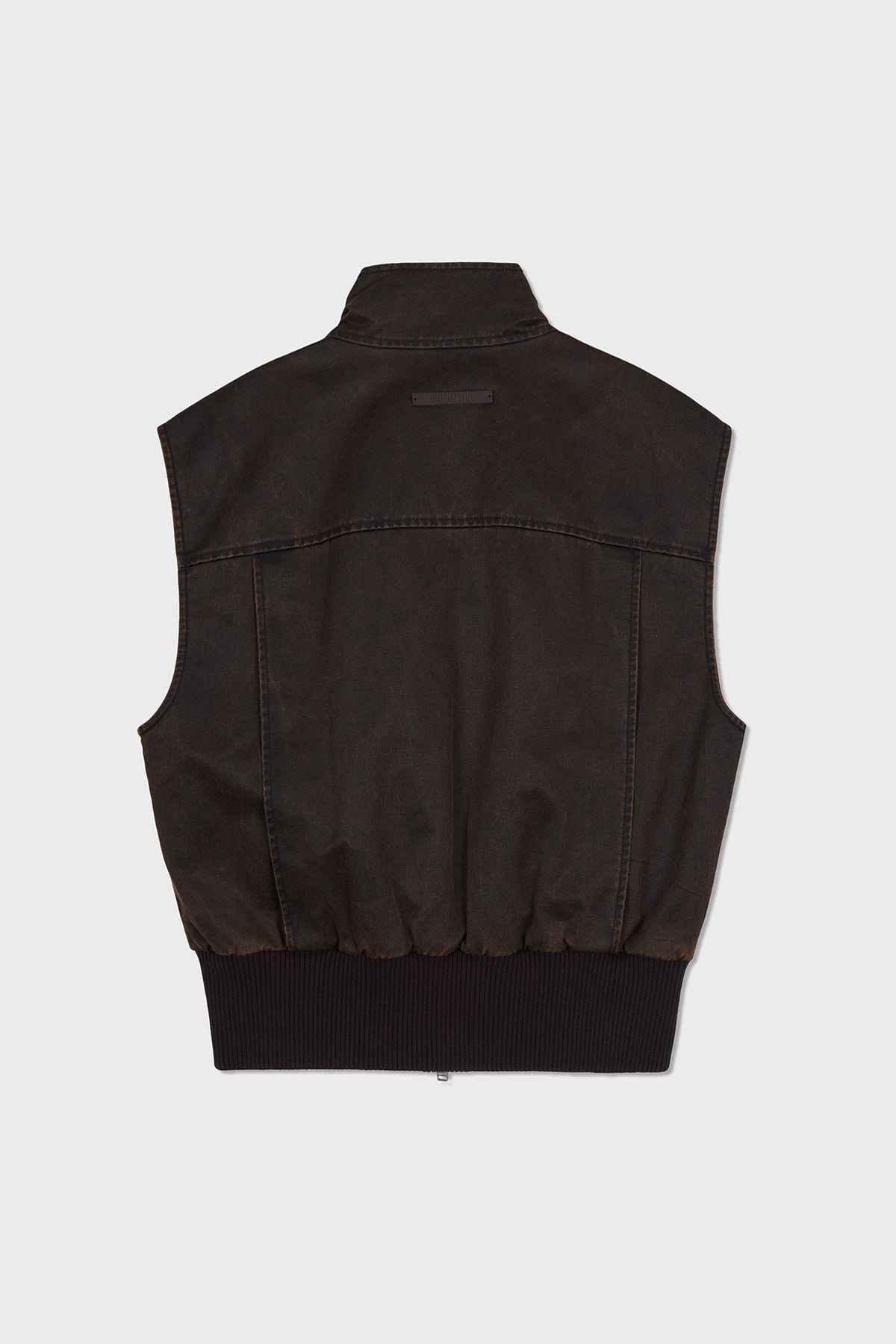 Matinkim Washed Blouson Vest IN Brown