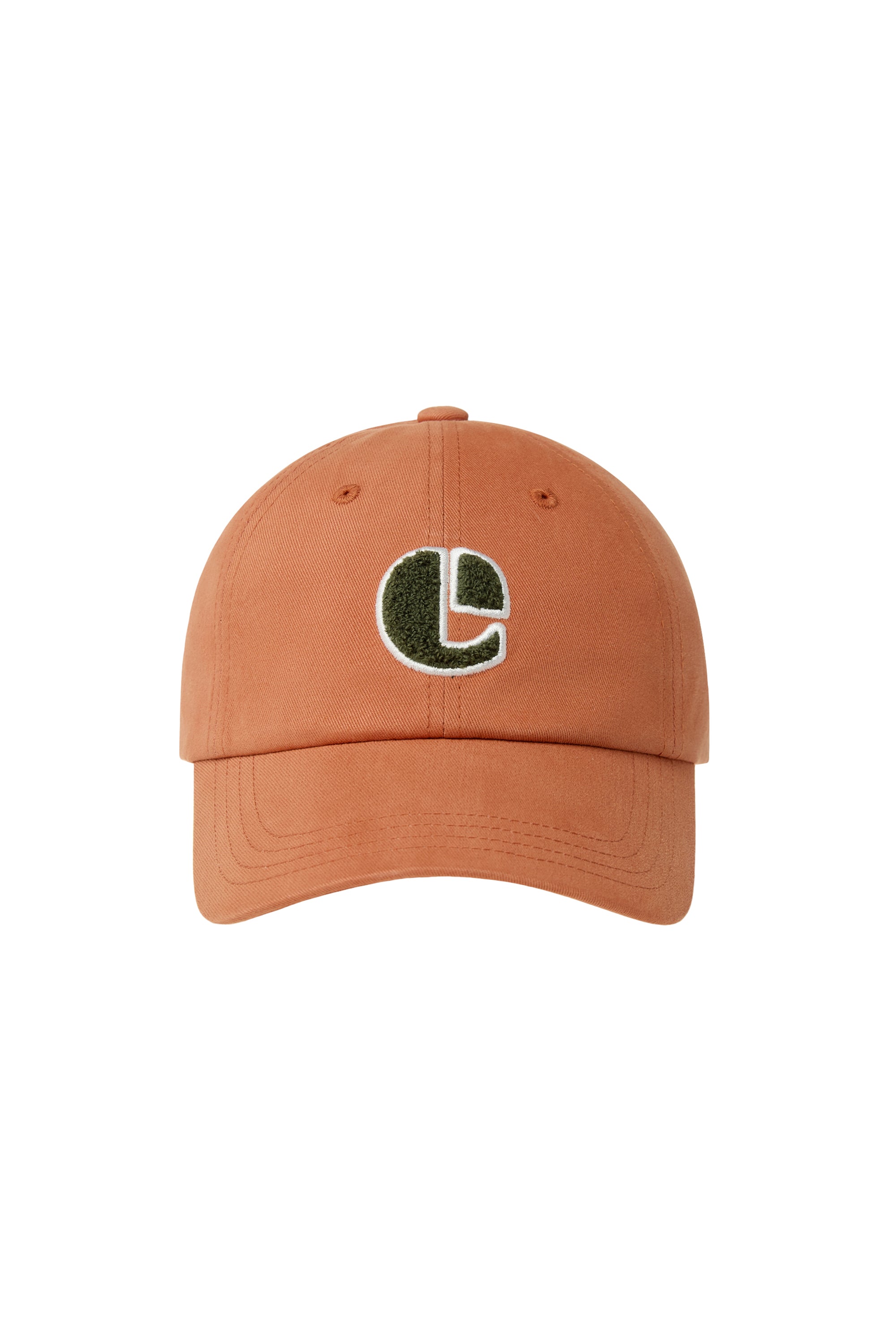 BOUCLE VINTAGE LOGO BALL CAP-ORANGE
