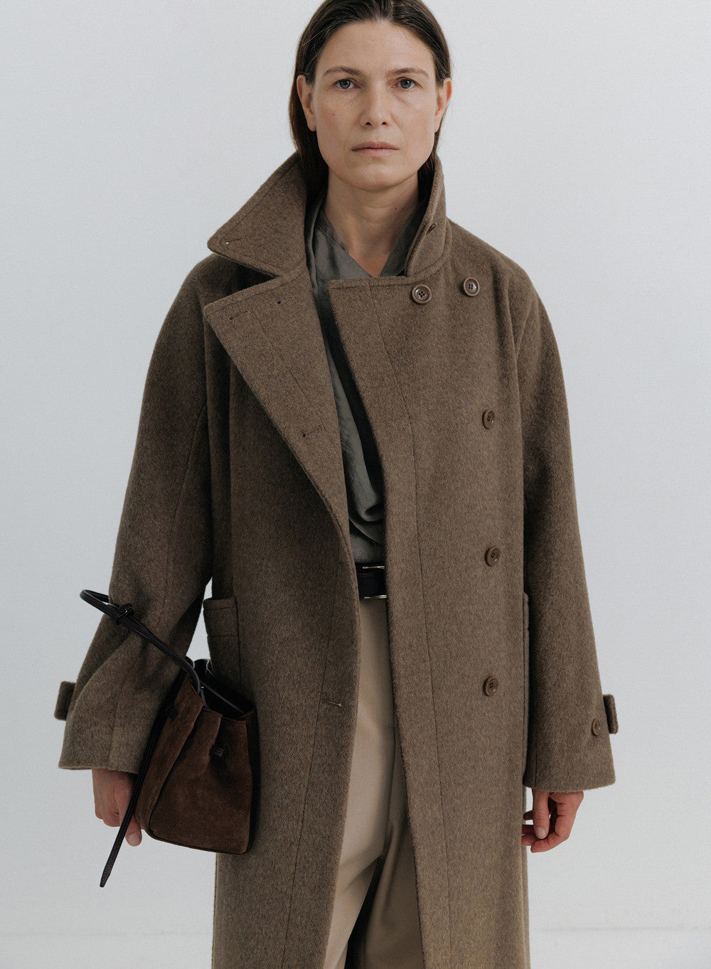 Kindersalmon Poster Wool Coat Camel