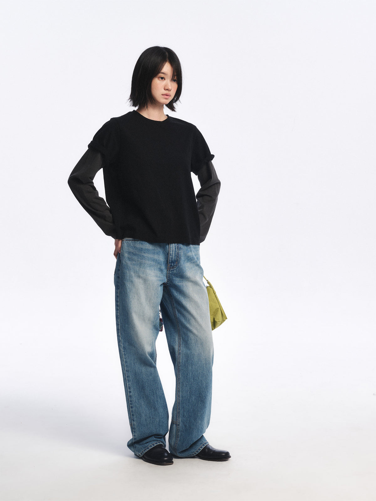 Low Classic Lc Layered Tee Black