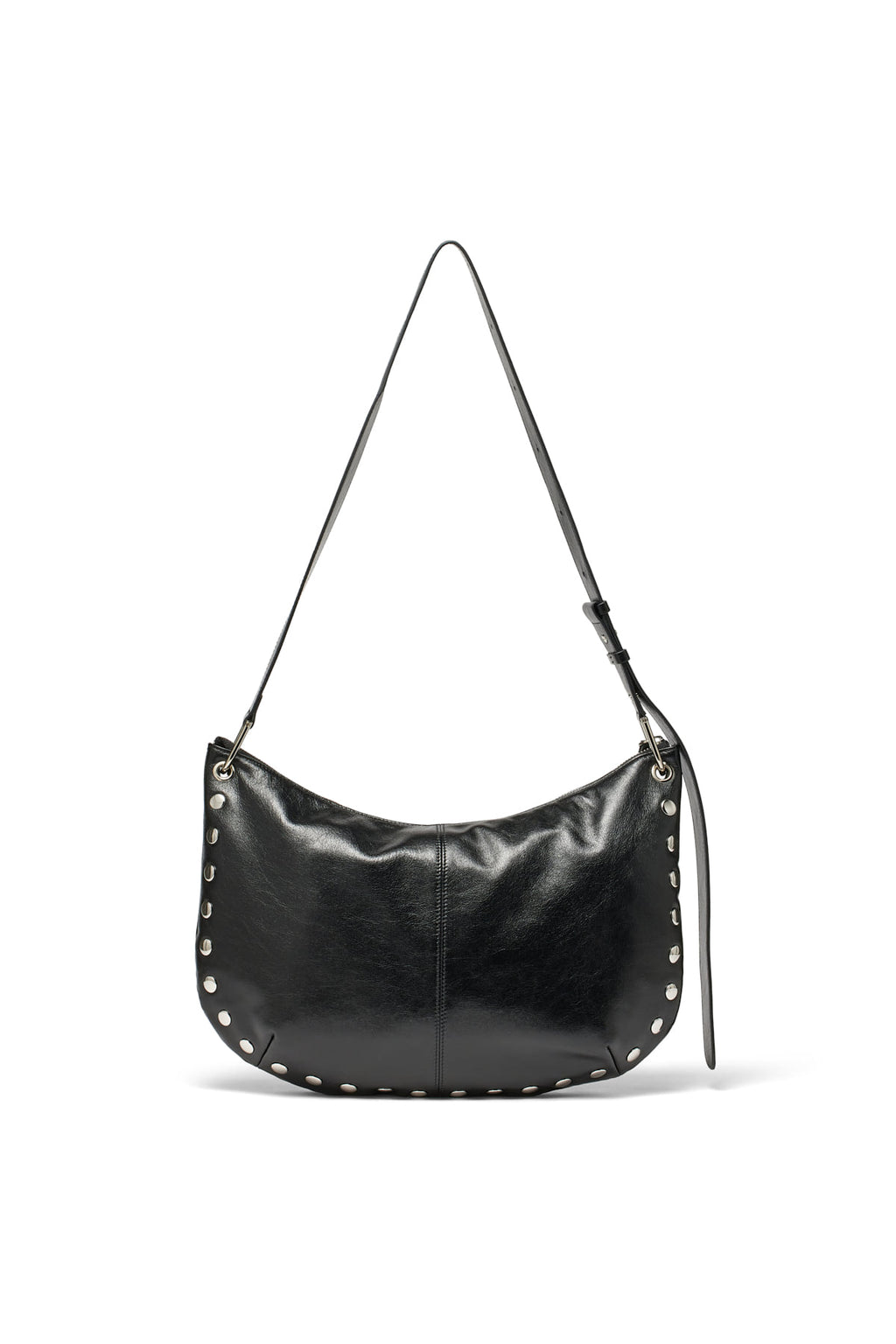 [matinkim] STUD LEATHER HOBO BAG IN BLACK