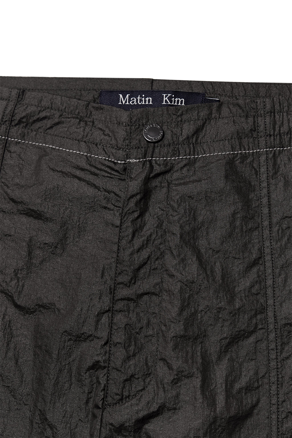 [matinkim] STITCH POINT NYLON PANTS FOR MEN IN CHARCOAL