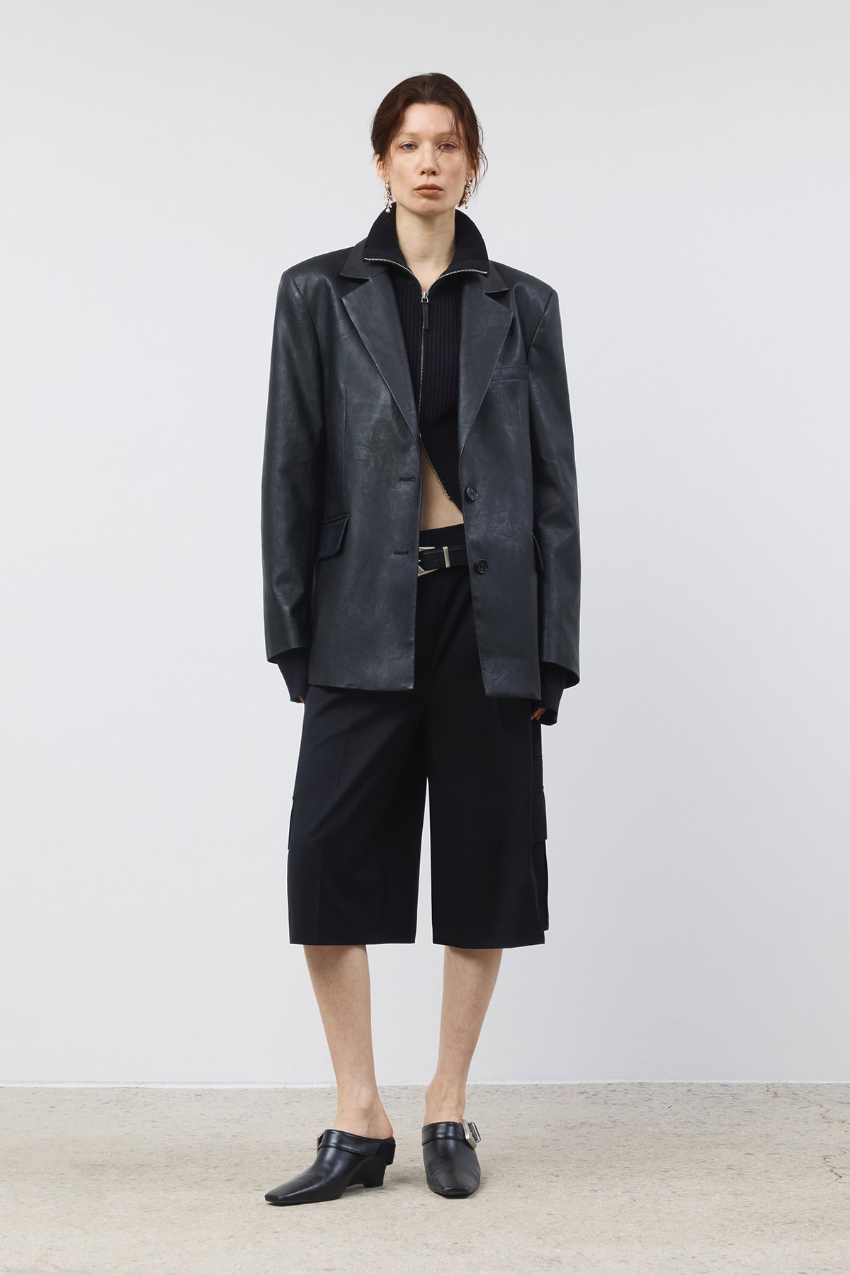 Matinkim Cargo Detail Bermuda Pants IN Black