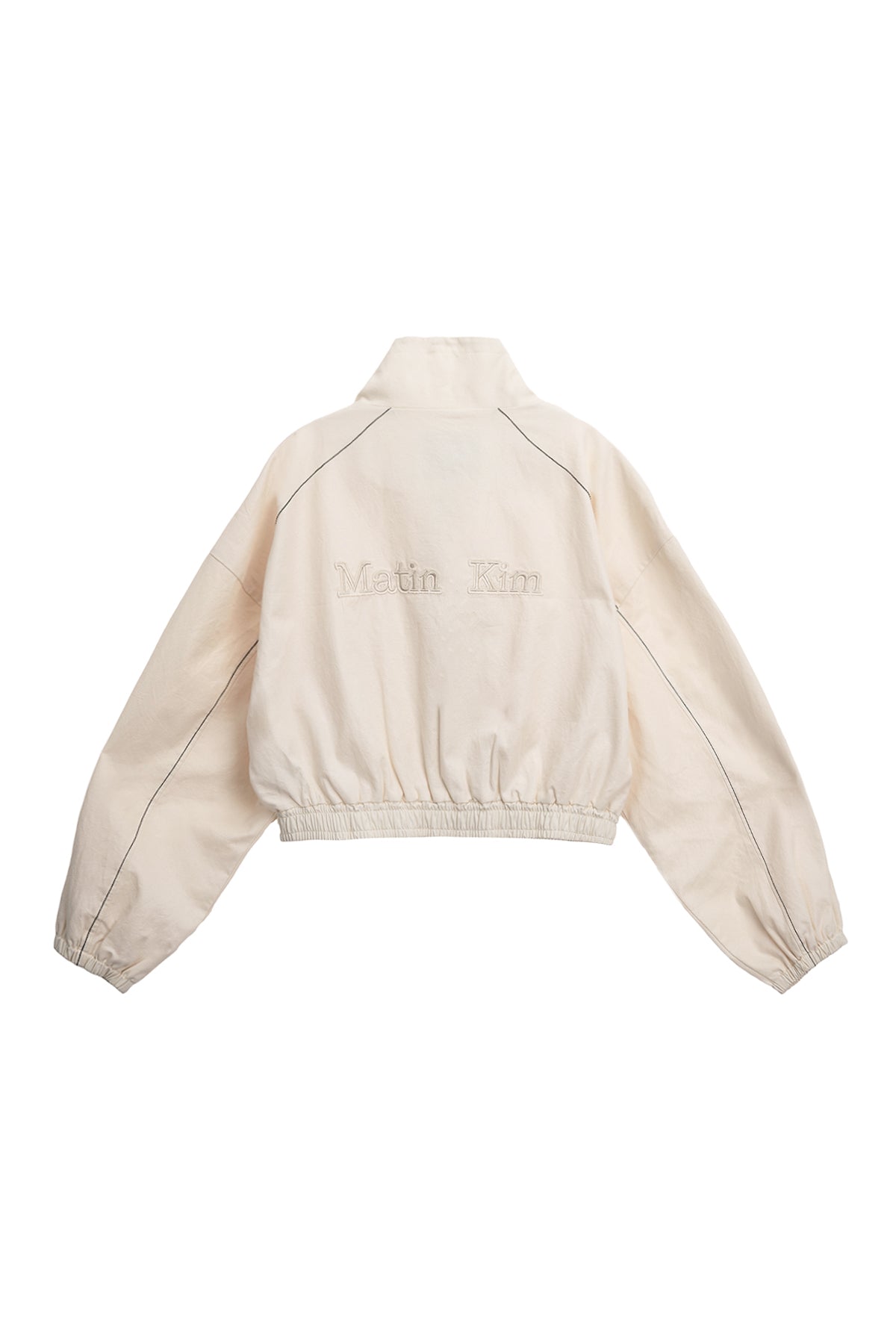 Matinkim Matin Rough Coating Crop Bomber IN Cream