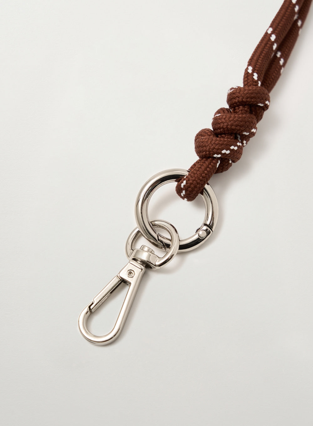 [satur] Classic Rope Keyring - Brown