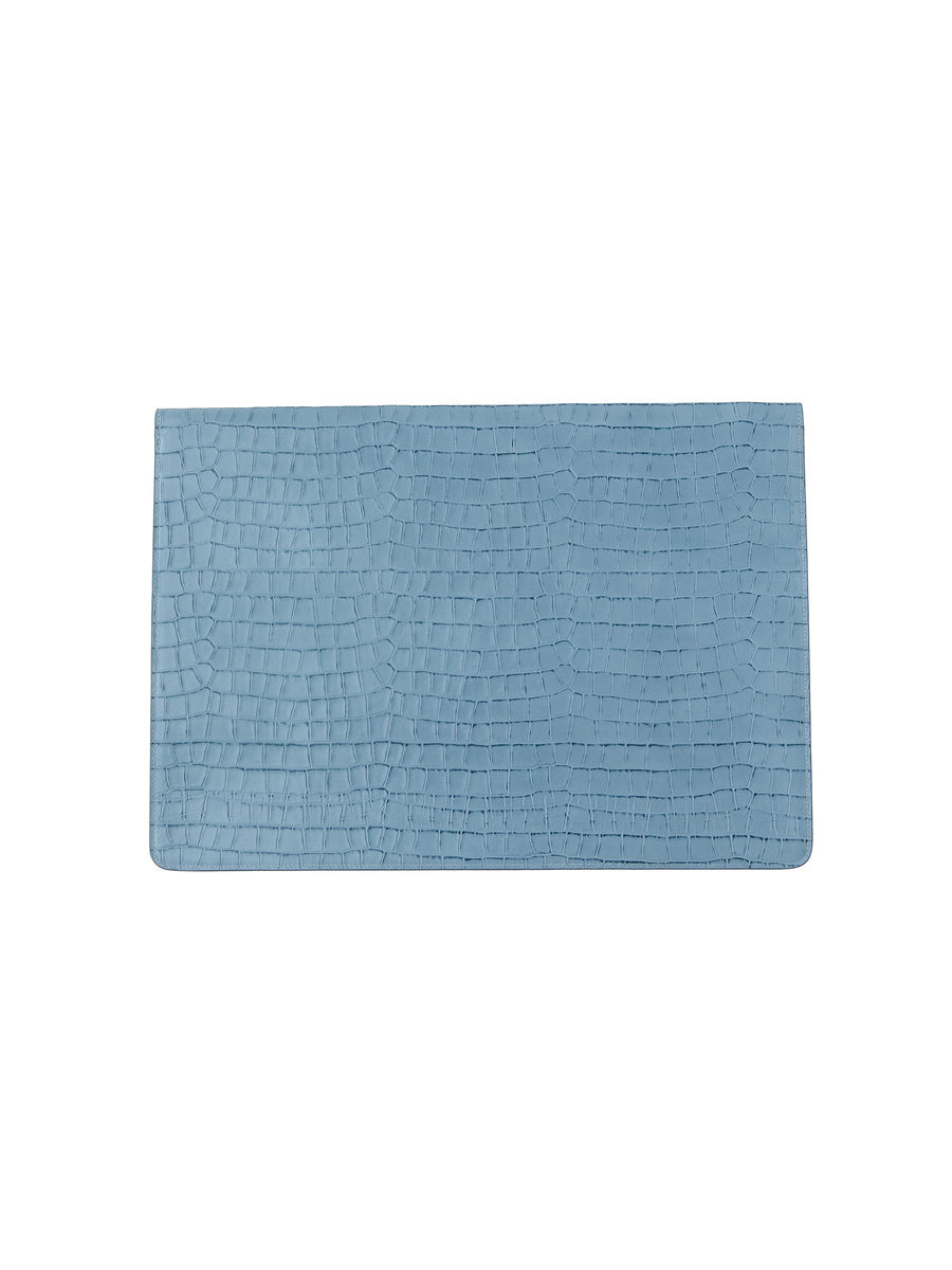 GLOWNY G Crack Leather Laptop Case 16 (Blue)