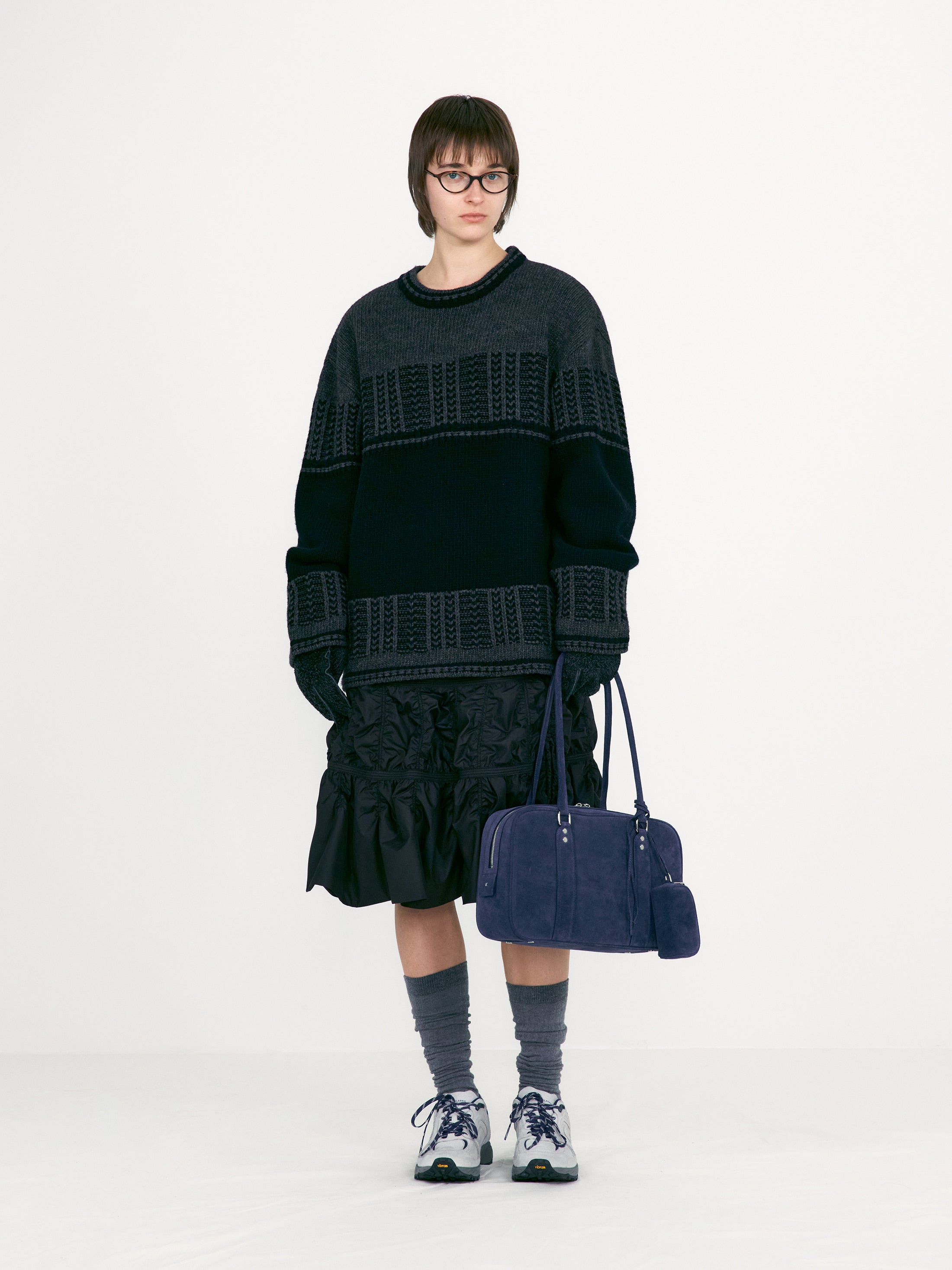 [low_classic] Jacquard Knit Sweater
Charcoal