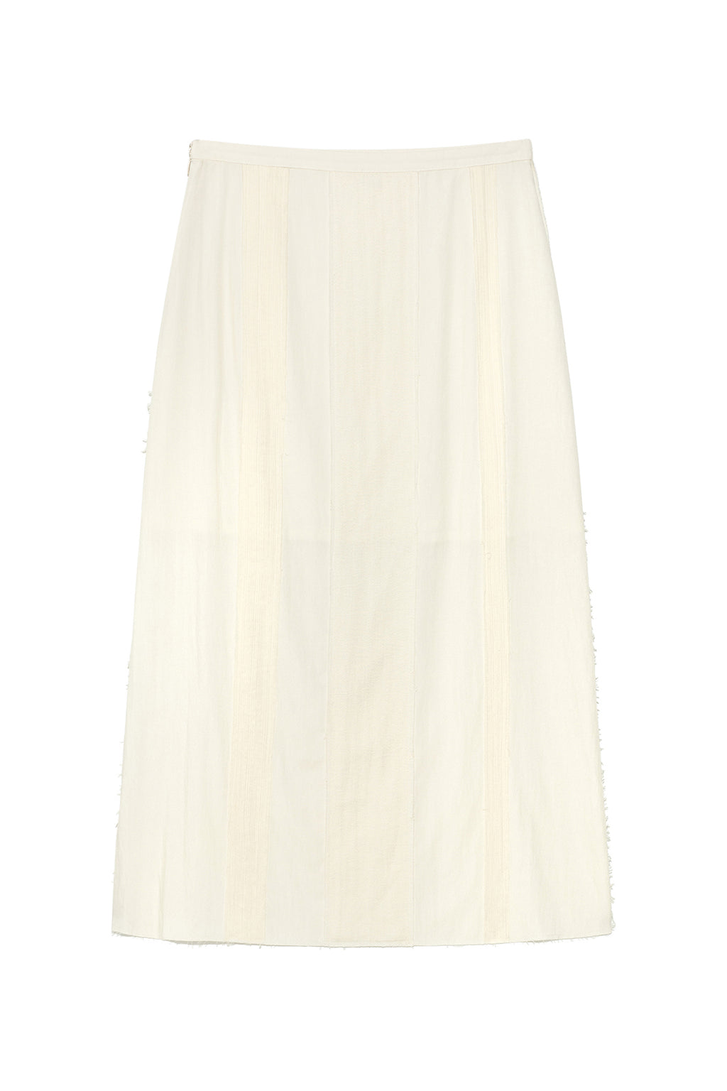 [matinkim] HOOK AND EYE STRING LONG SKIRT IN IVORY