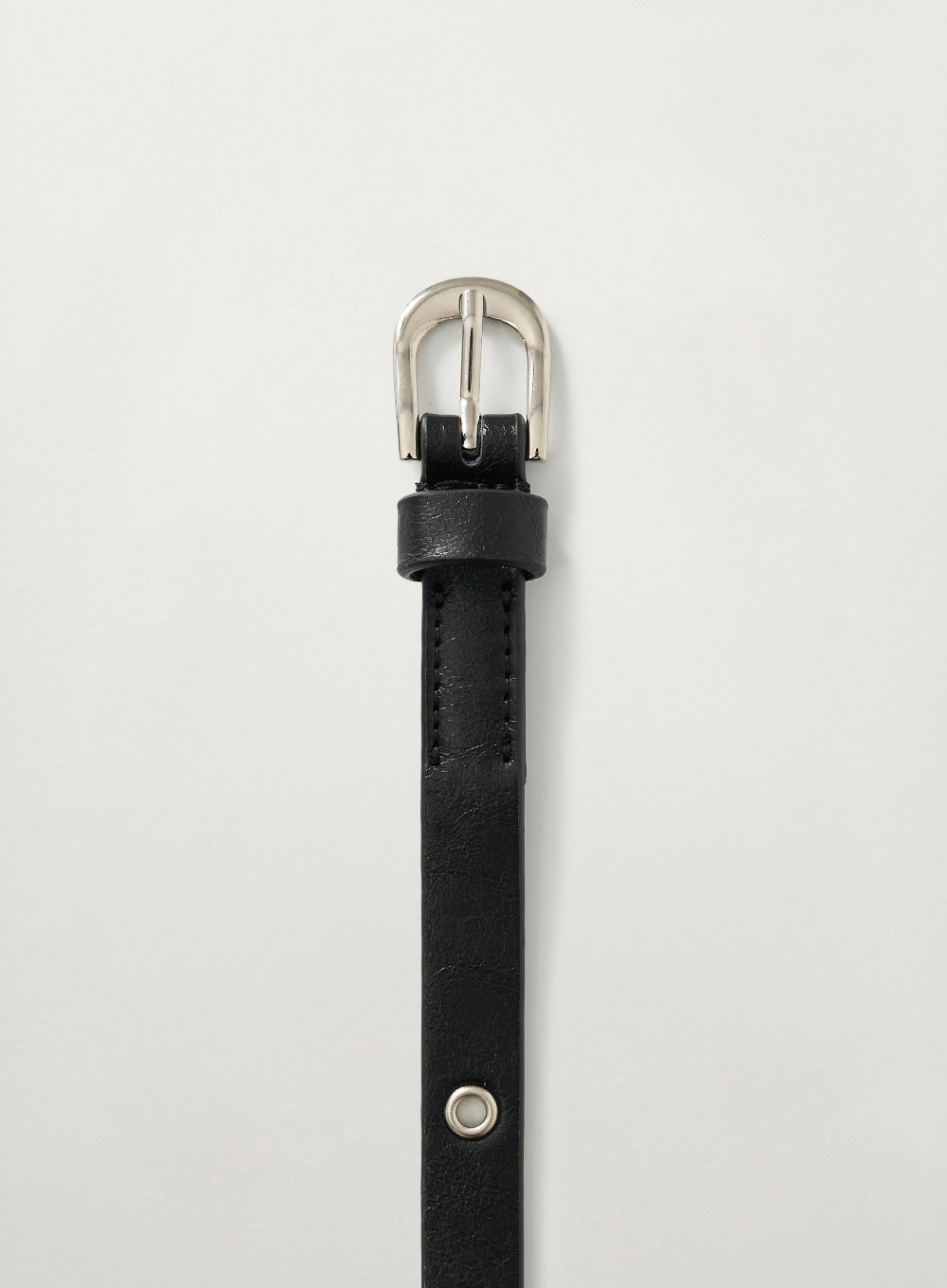 satur Eyelet Buckle Belt - Black - View 3