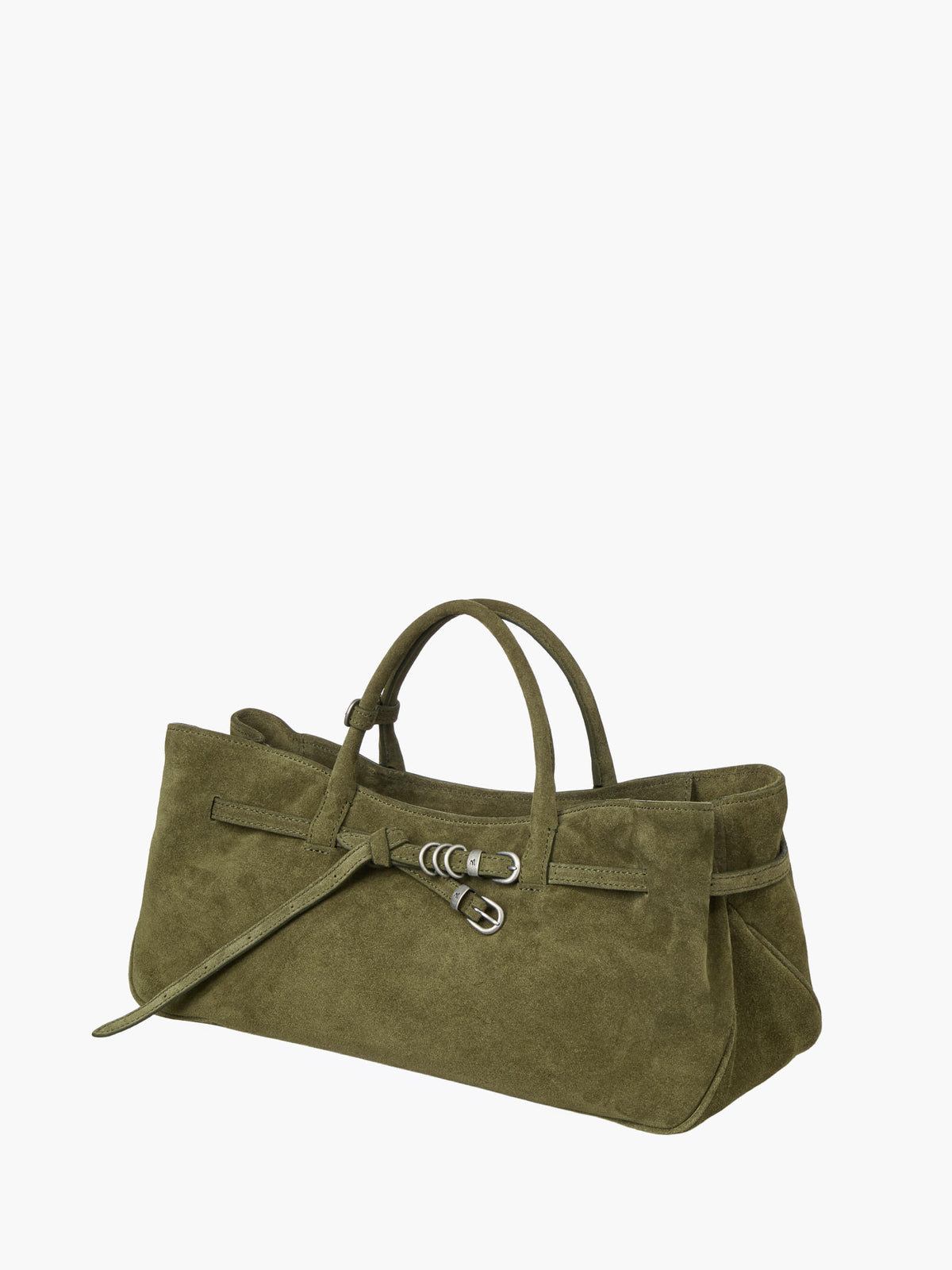Margesherwood Grandma Used Bag dark olive suede