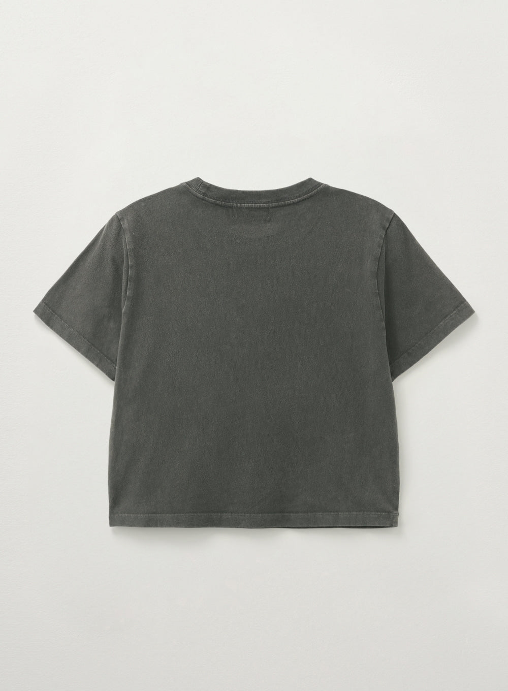 [satur] (W) Arch Logo Pigment Washed T-shirt - Charcoal