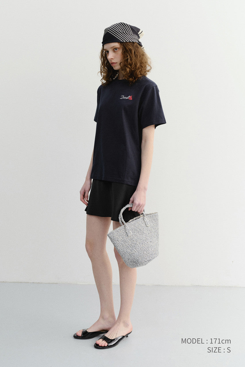 Dunst Unisex Marine Logo T-Shirt French Navy