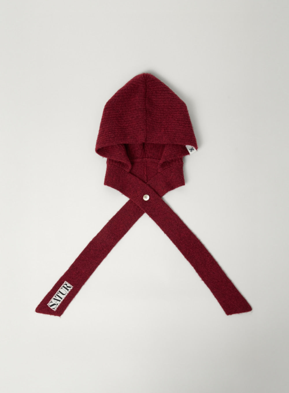 [satur] (W) Knit Balaclava - Burgundy
