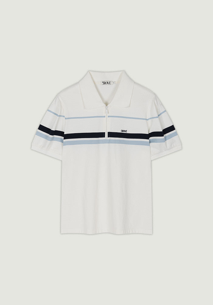 Grove Liam Half Zip-Up Collar T-Shirt