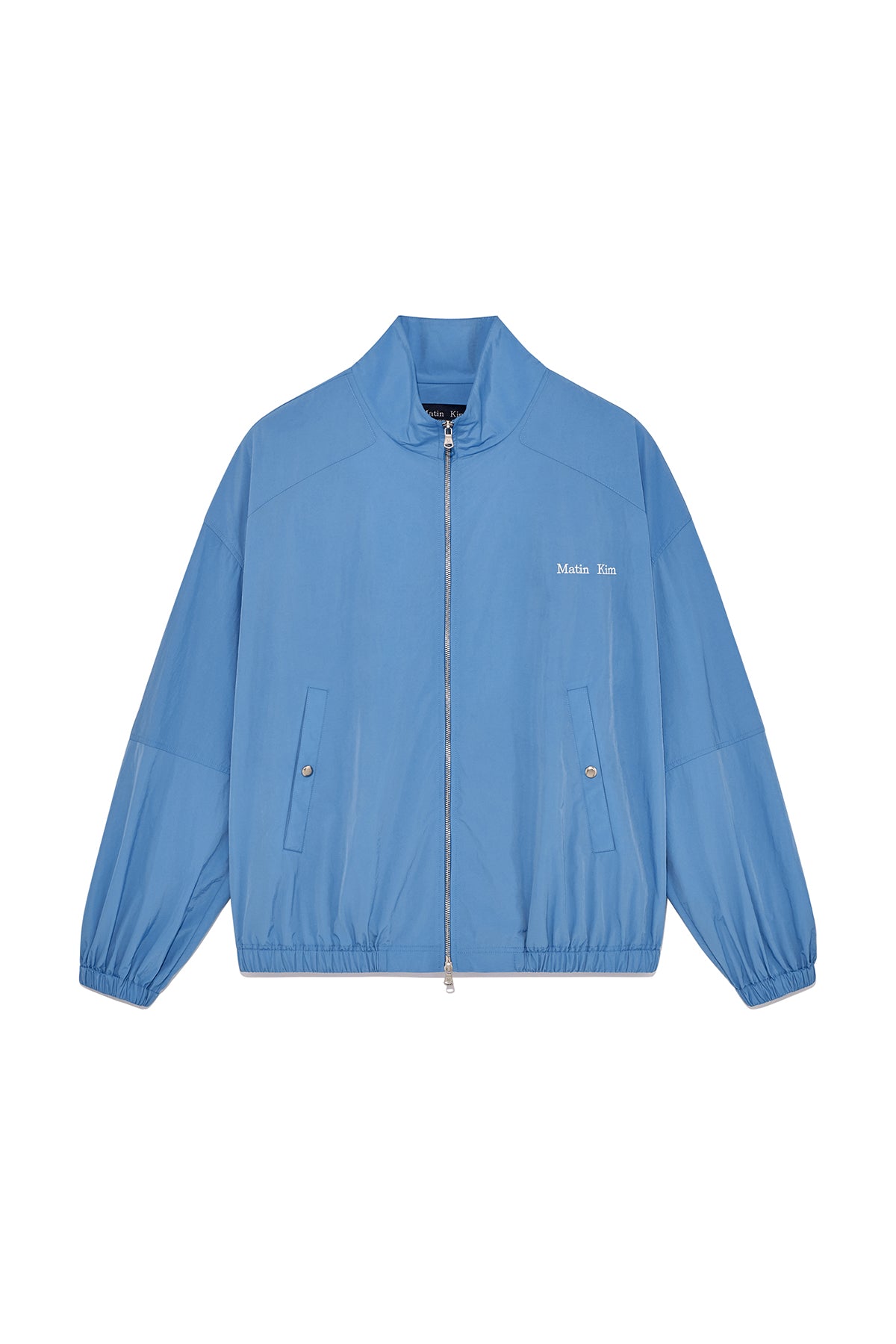 Matinkim Oversize Nylon Light Jumper For Men IN Light Blue