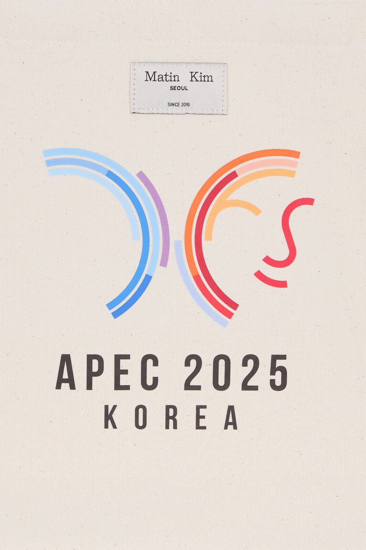 [matinkim] APEC HANGEUL LOGO ECOBAG IN IVORY