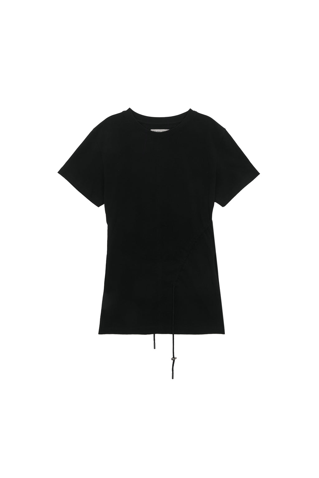 [matinkim] STRING SLIT DETAIL TOP IN BLACK