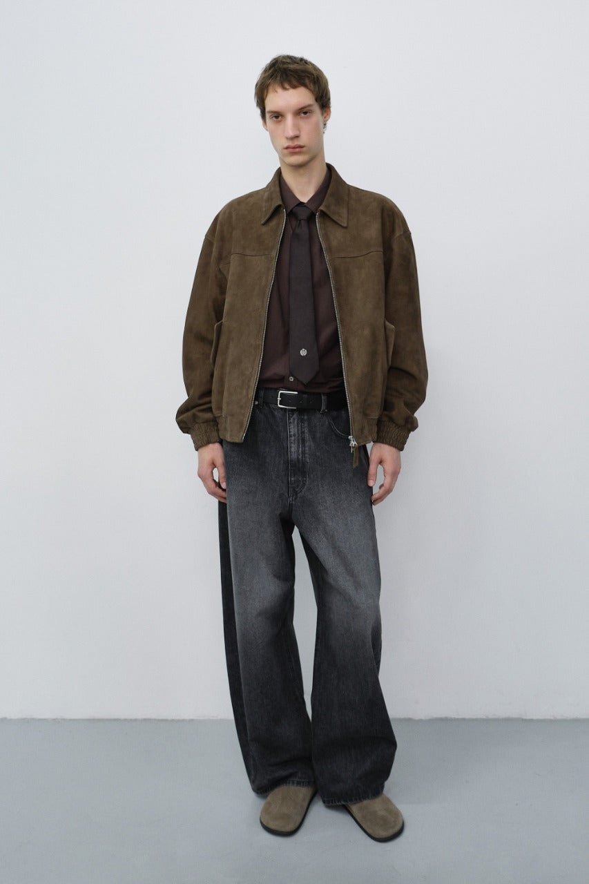 Dunst Relaxed Curved Jeans Washed Grey