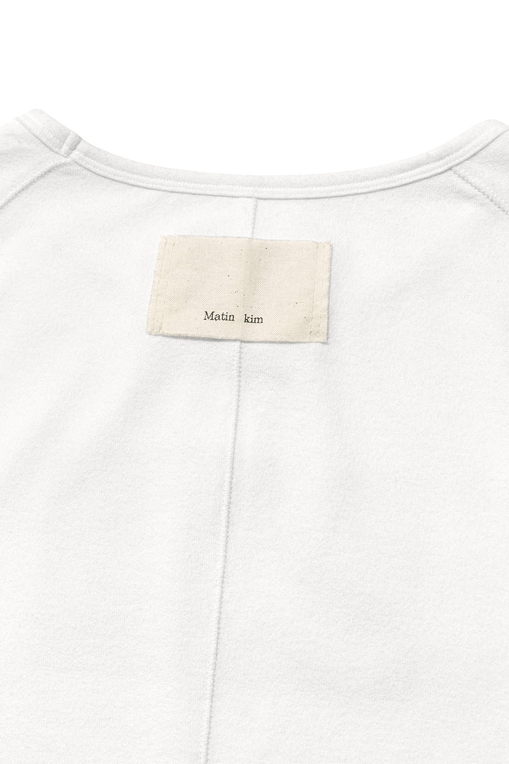 [matinkim] RABBIT PRINTING RAGLAN SLIM TOP IN WHITE