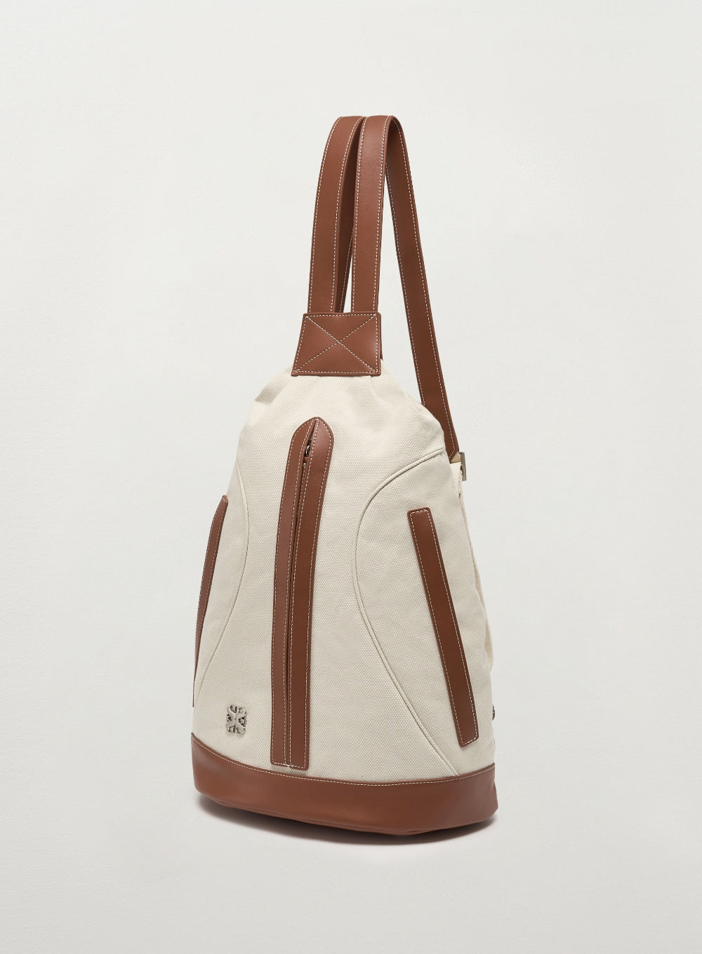 [satur] Zip Core 3-Way Sling Bag - Ivory Brown