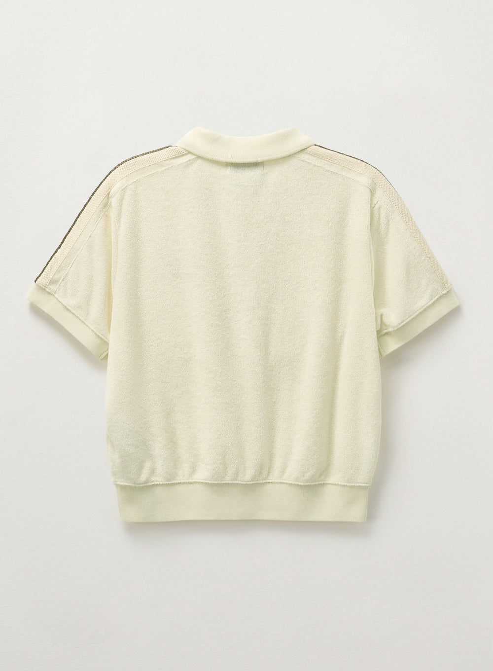 [satur] (W) Lawton Terry Pique Polo T-Shirt - Cream