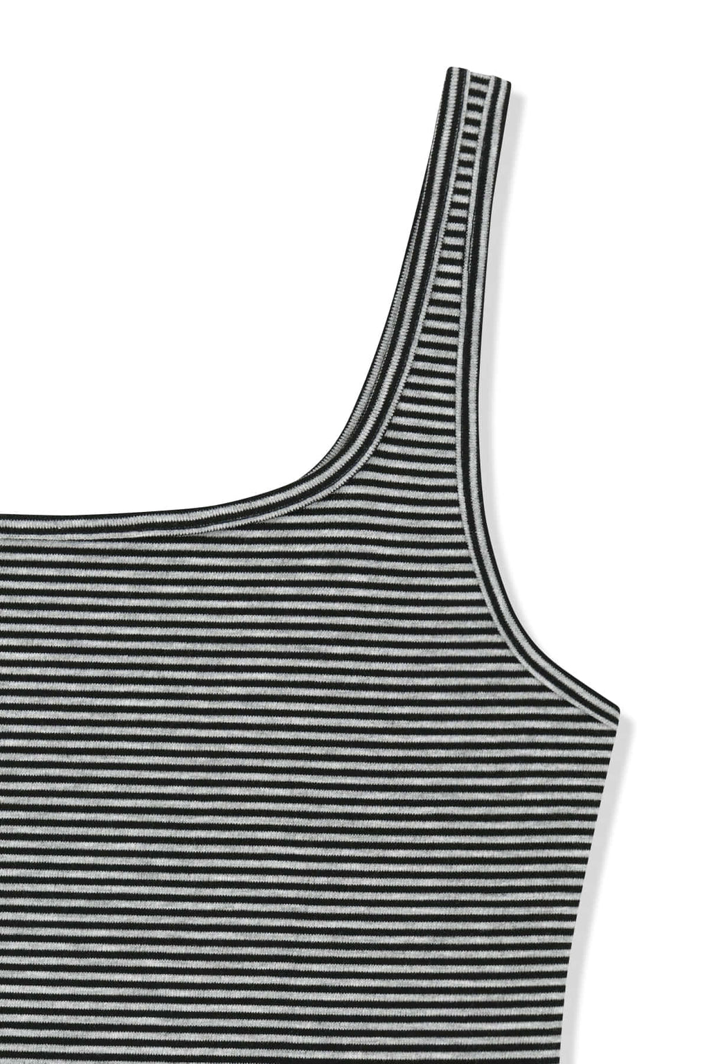 Matinkim Square Neck Cropped Tank Top IN Black