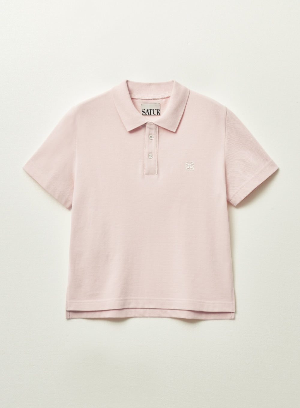 [satur] (W) Basic Pique Polo T-Shirt - Pink