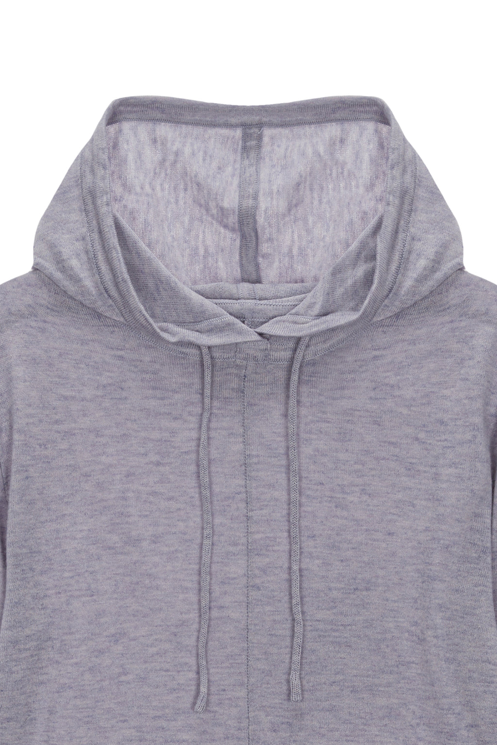 [matinkim] PLAIN SLIM KNIT HOODY IN LILAC