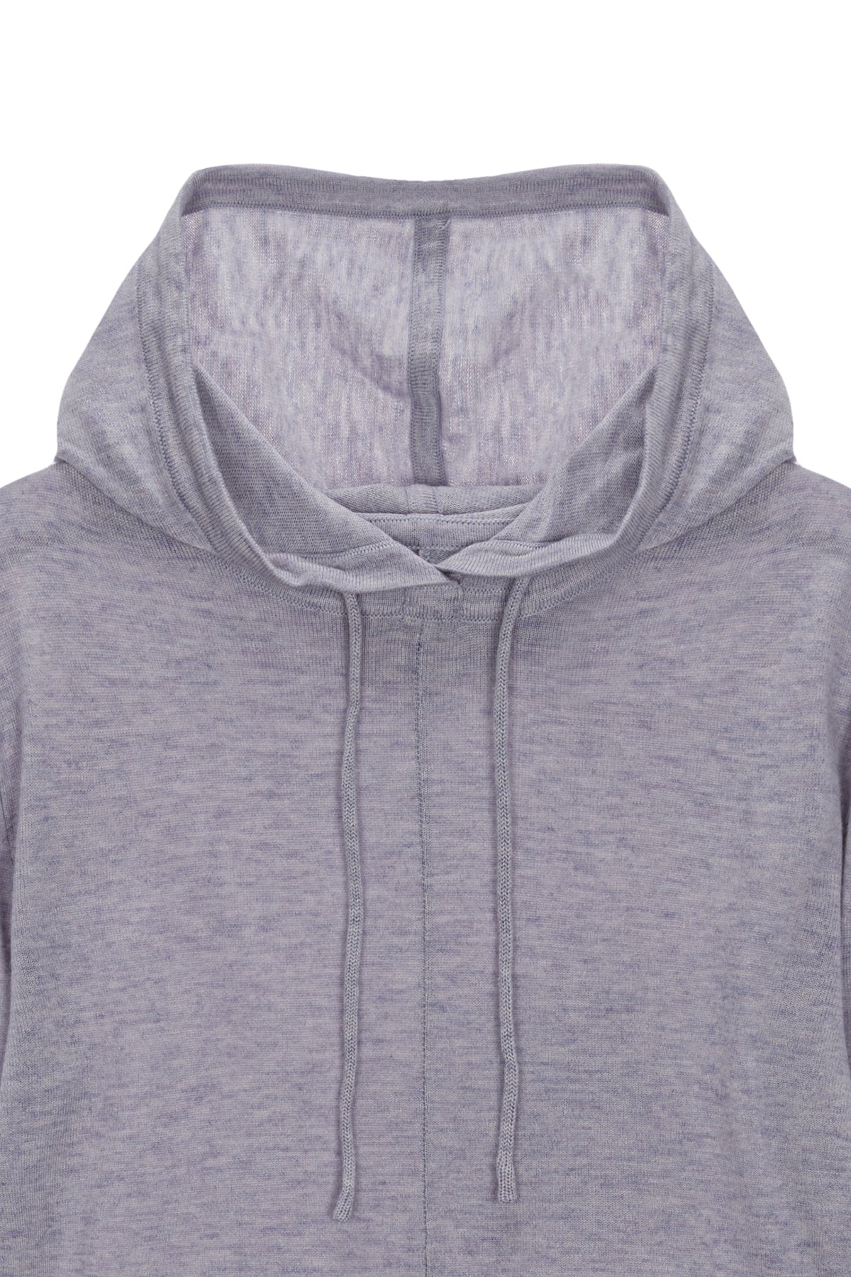 [matinkim] PLAIN SLIM KNIT HOODY IN LILAC