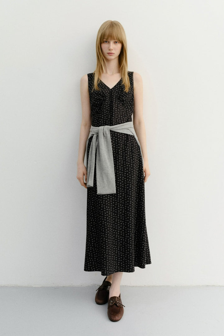 Dunst Sleeveless Patterned Dress Black